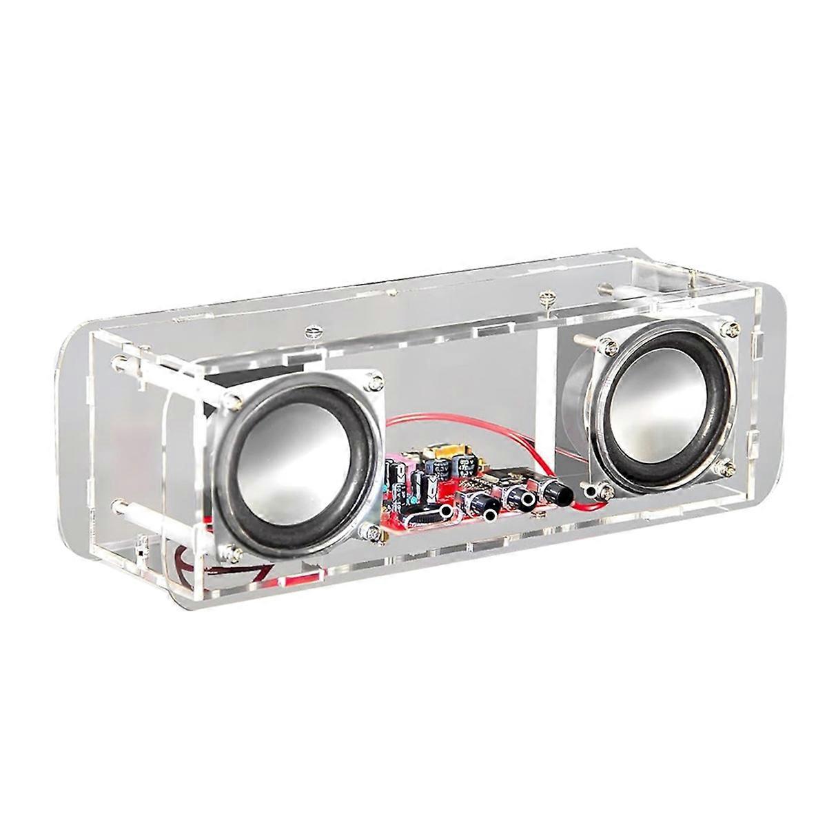 DIY Bluetooth Speaker Kit Mini Stereo Amplifier with Dual Channel STEM Soldering Practice Kit for K