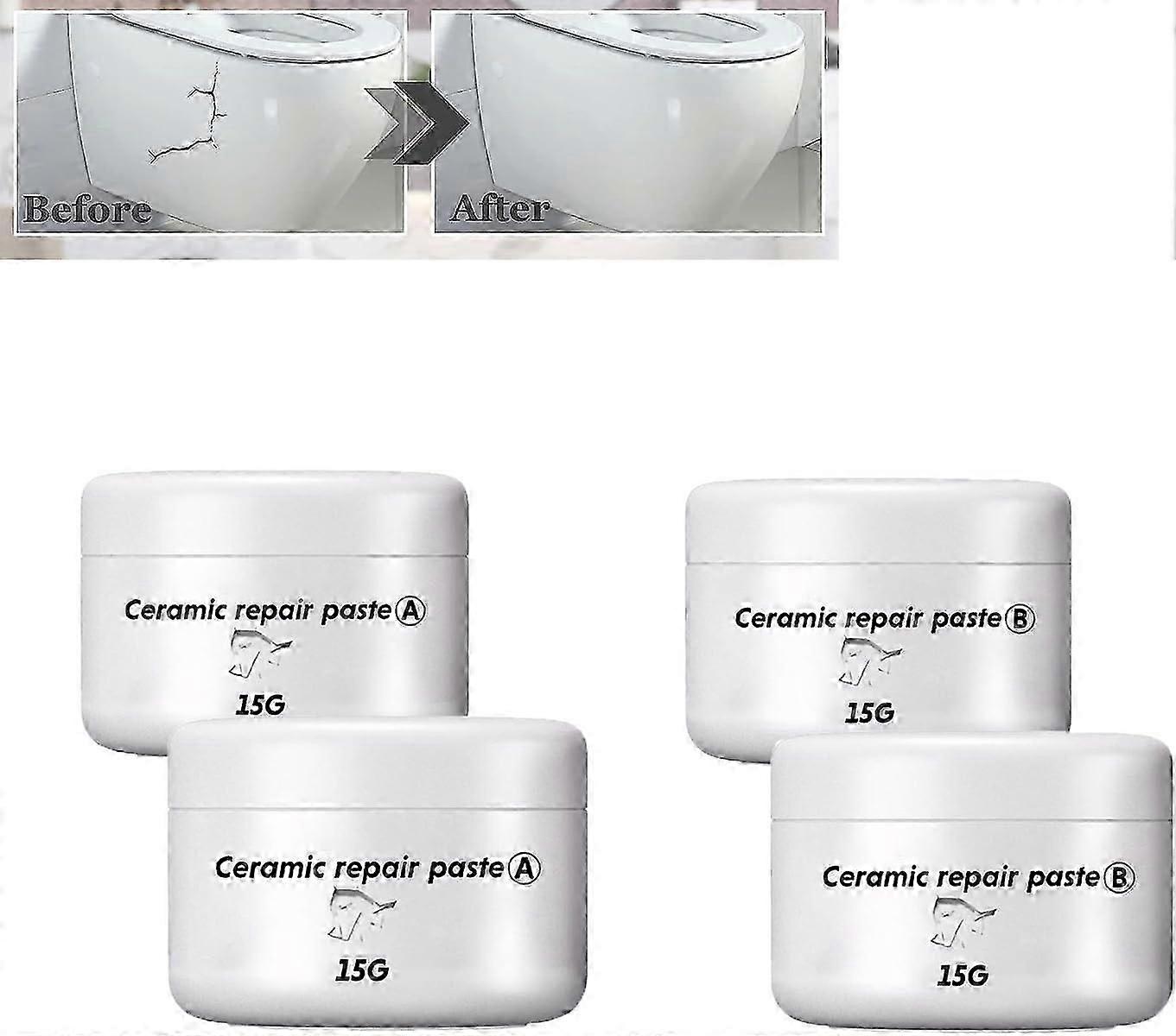 2 Pcs 30g Repairing Cracks On Ceramics, Tile Repair Paste, Ceramic Repair Paste, Tile Repair Agent Glue