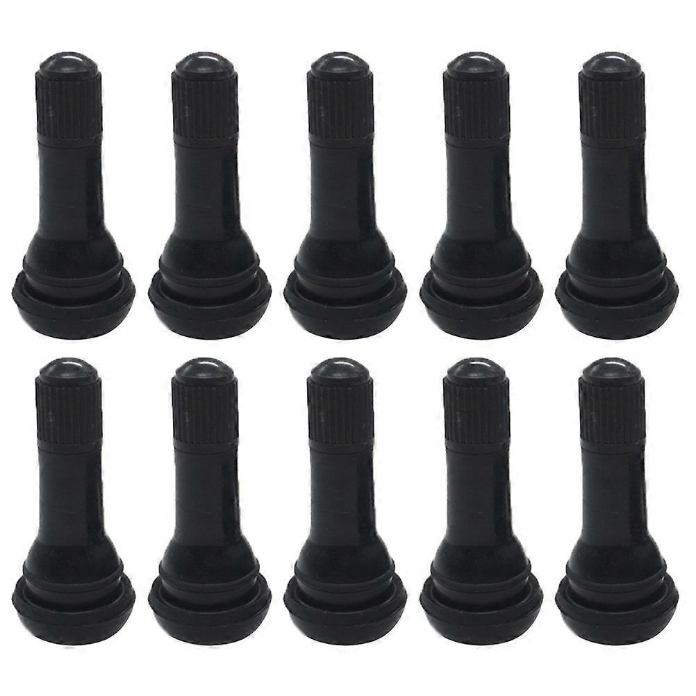 Tire Valve Stem Cylindrical for Vehicle Repairs Black to Prevent Air Leakage 100Pack