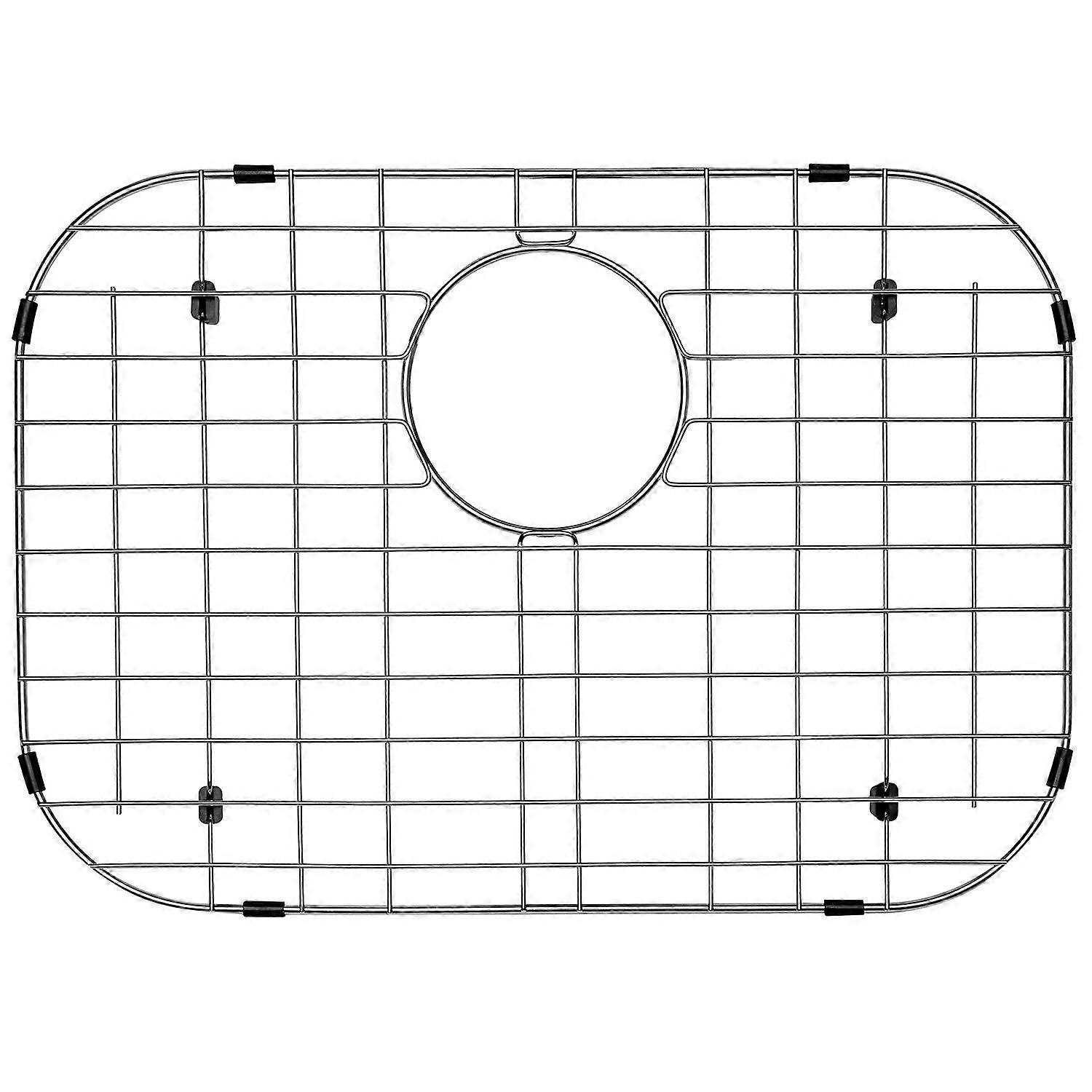 Sink Bottom Grid, Rear Drain with Rounded Corners, Stainless Steel Protector