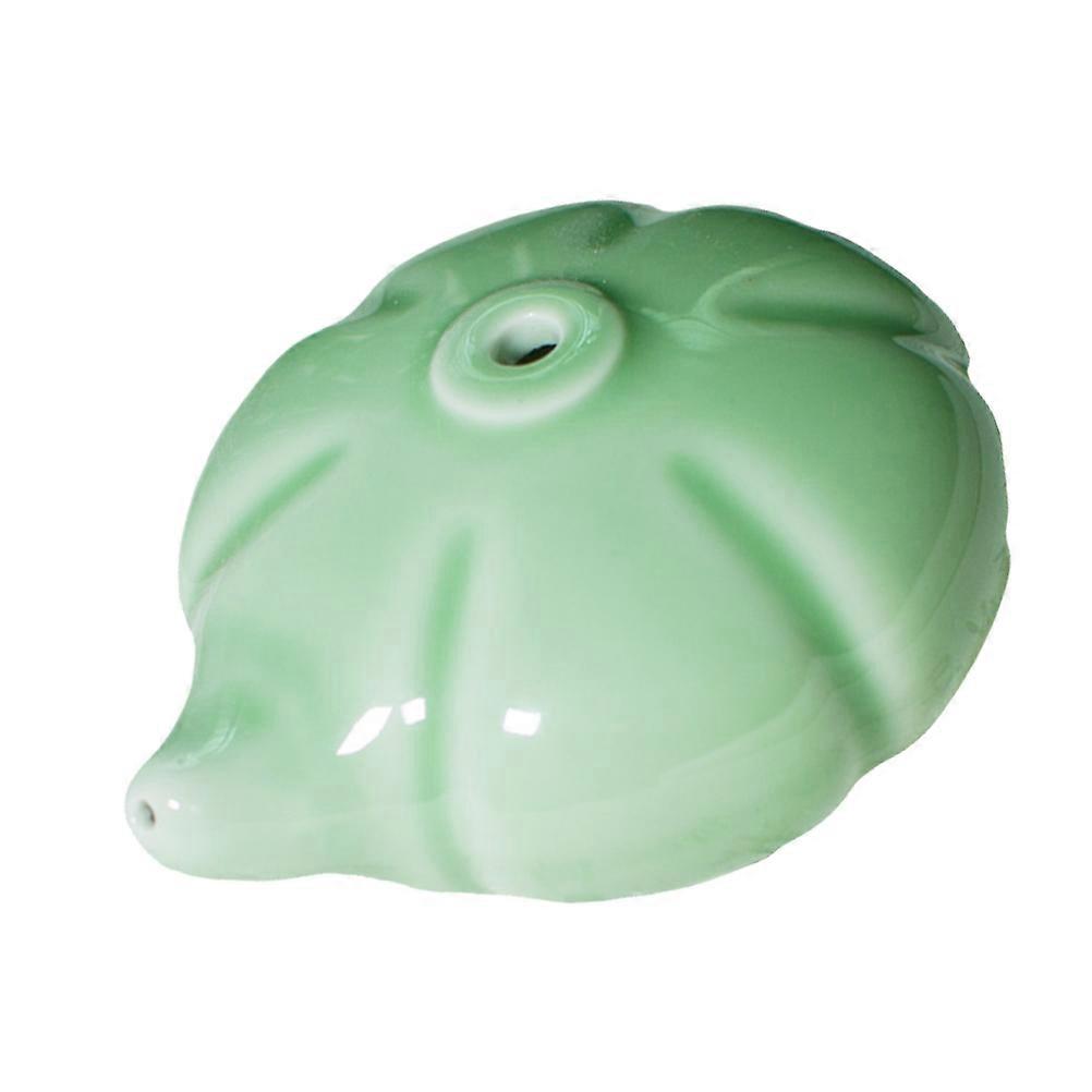 China Ink Kit Ceramic Ink Droplet Pot Water Pot for Artists Inkstone Accessories Adding Water to Paint Plate Green 1Set