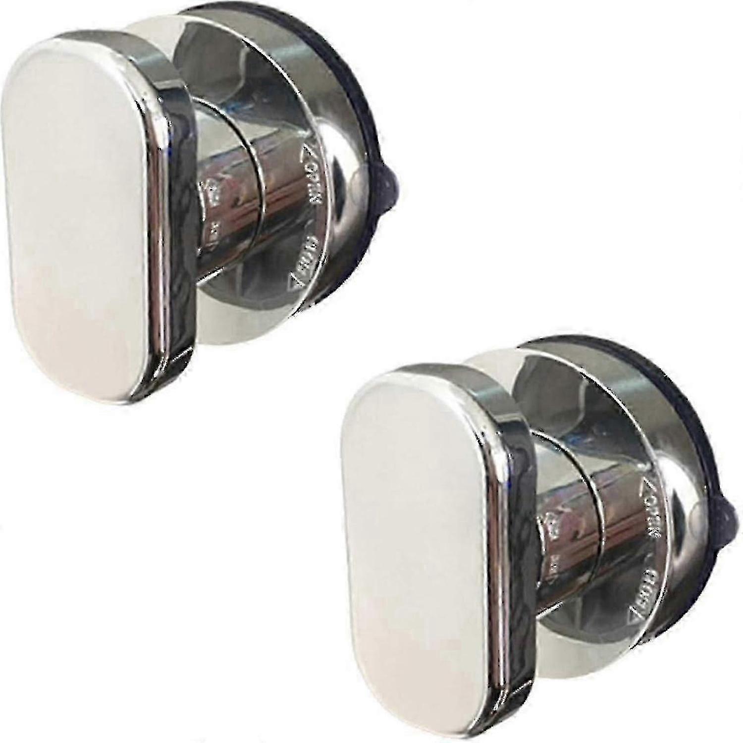 Self-stick Instant Kitchen Cabinet Handle Pulls Refrigerator Door Fridge Handle Sliding Door Handle 2pcs/set Cd-457-255 (small, Silver)