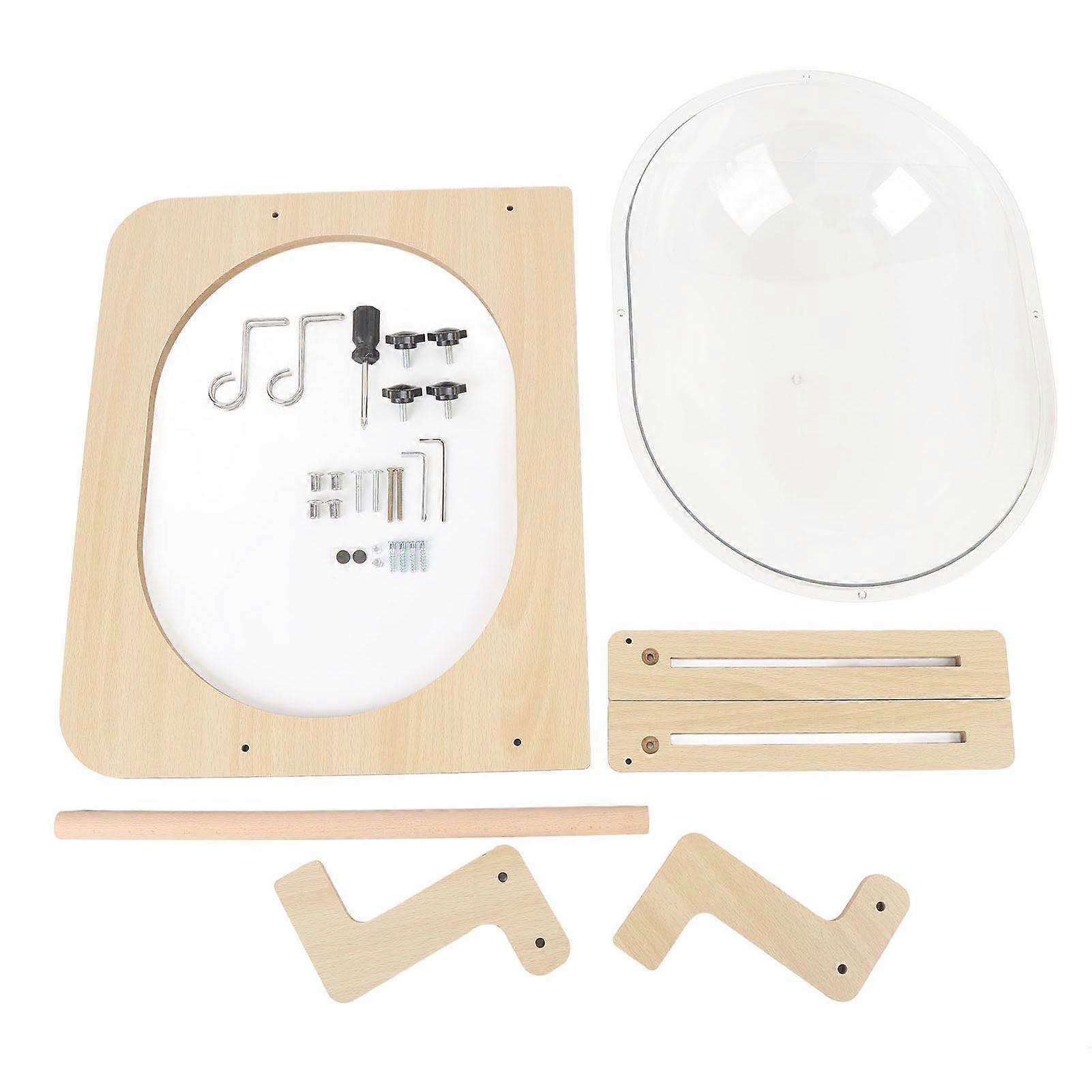 Transparent Cat Bed Stable Structure Clear Cat Wall Furniture Set Premium Cat Hammock for Sleeping Playing Lounging