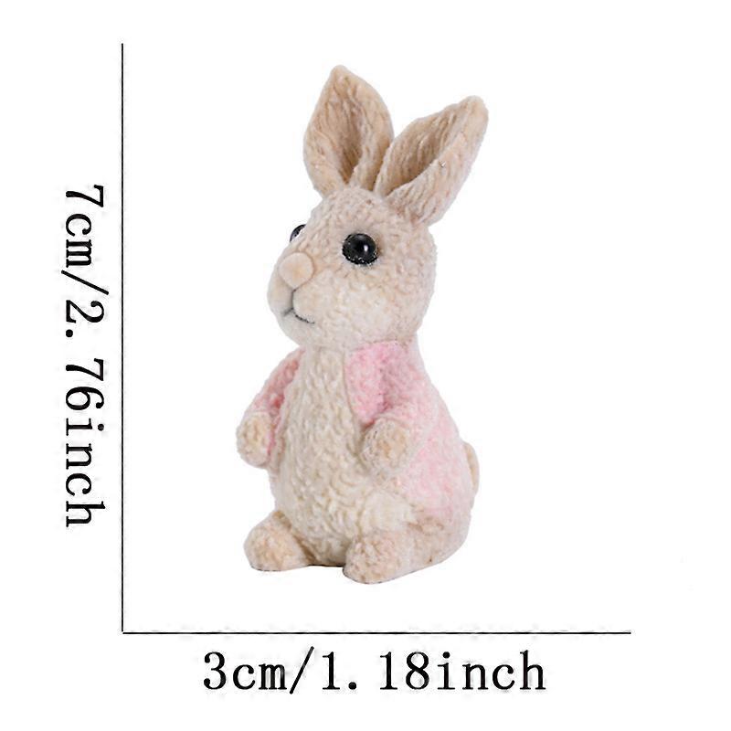 Easter gift cute cartoon simulation rabbit resin craft decoration ornaments