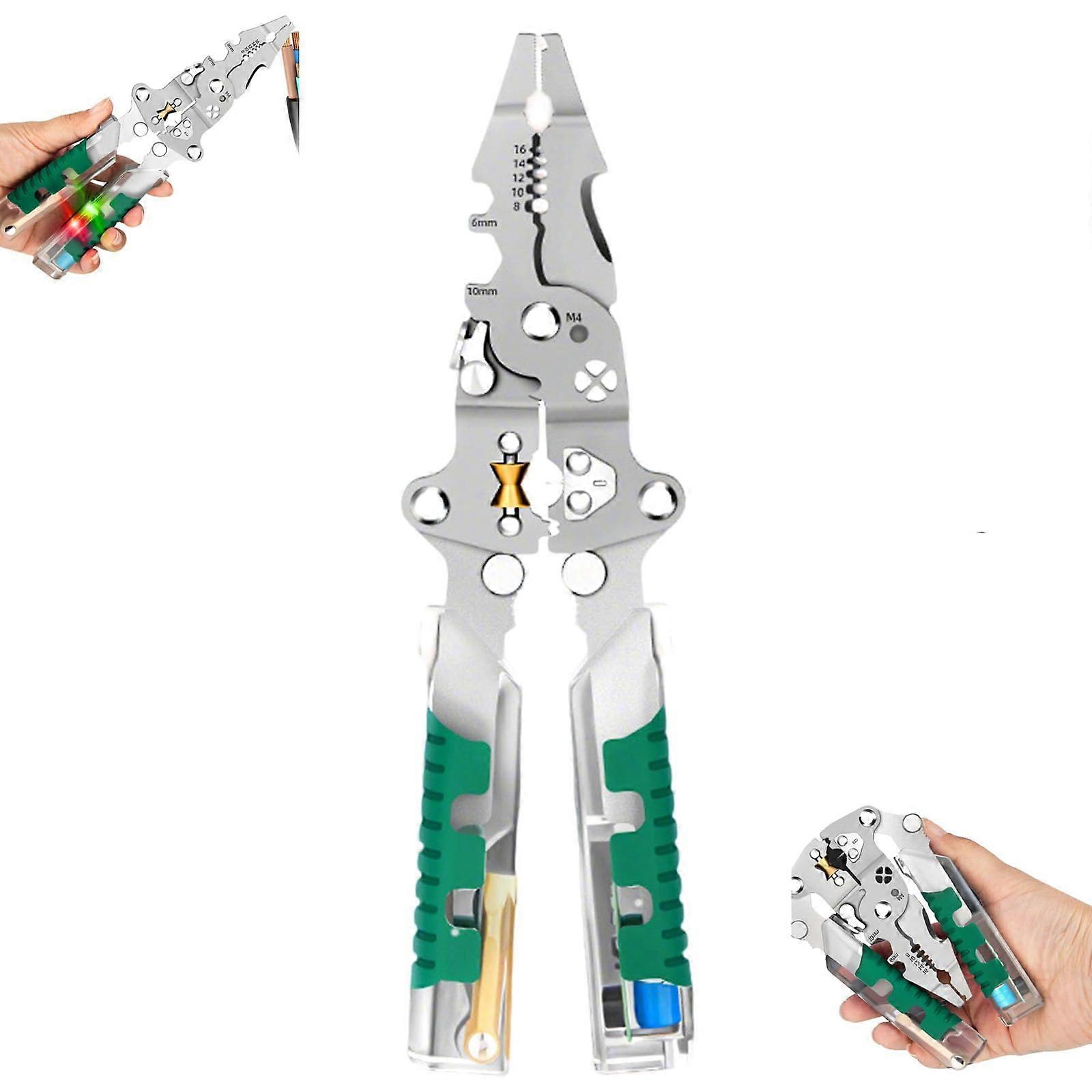 Electrical Pliers AlloySteel InsulatedGrip Handles Wire Stripping Pliers Cutting And Pulling Wires 1Pc