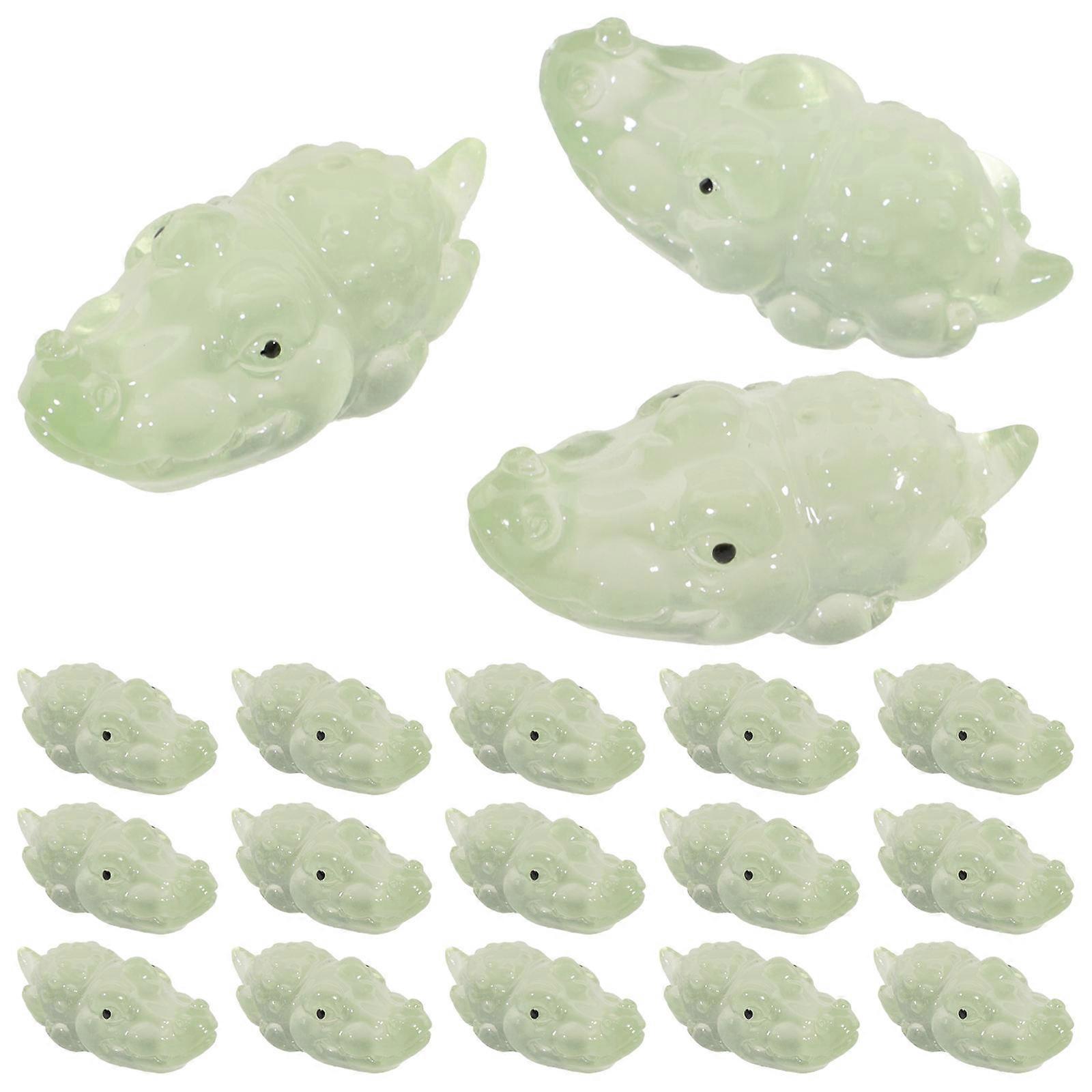 Glow in The Dark Mini Figurines for Decor 100Pcs Resin