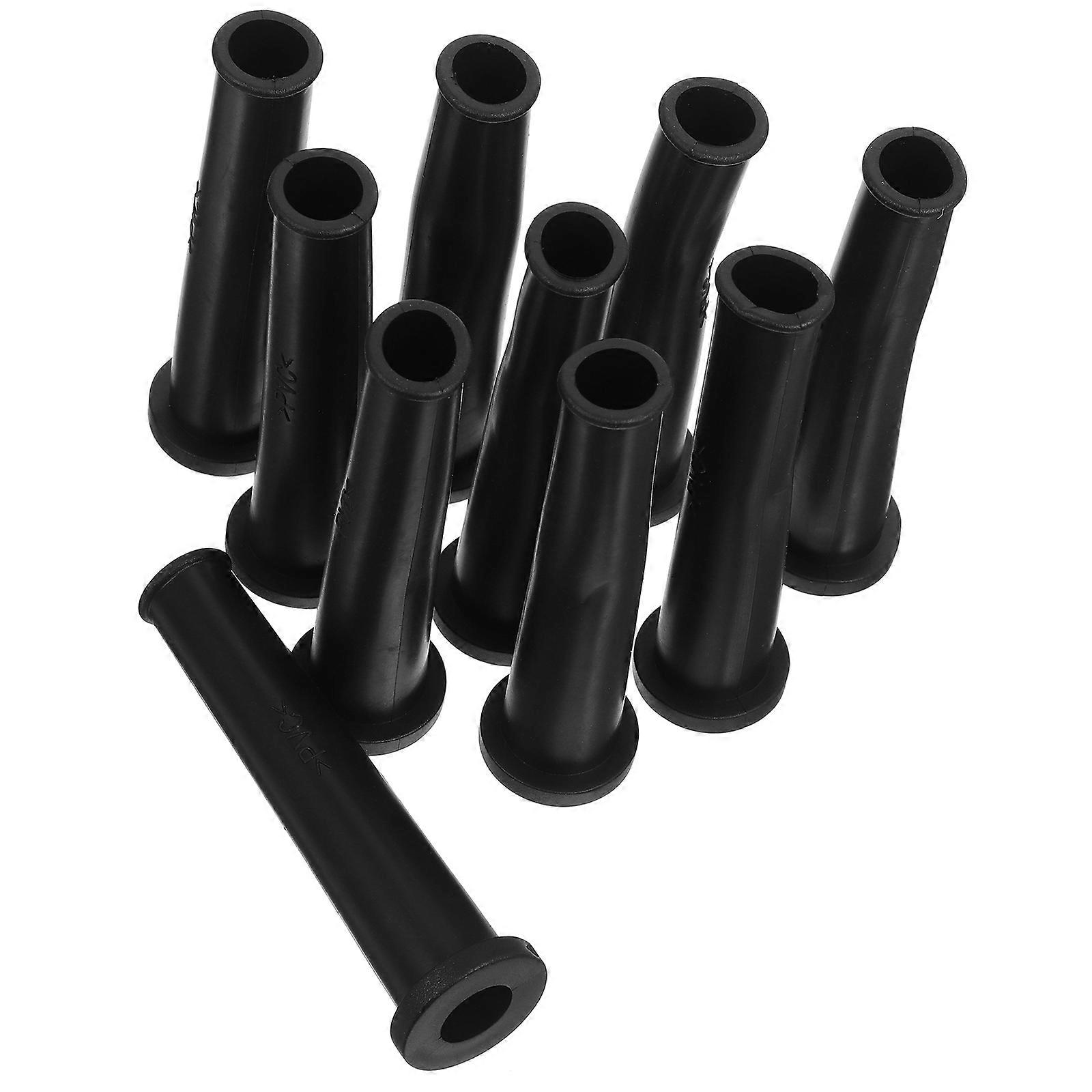 Cable Management Cable Sleeve for Cord Protection 40Pcs Black Rubber
