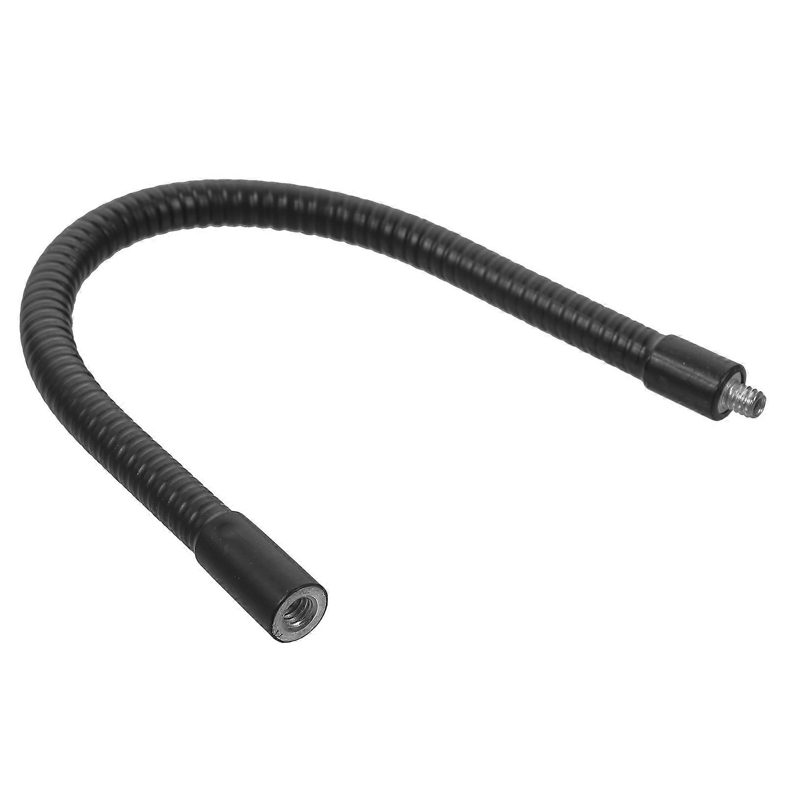 Bendable Mic Stand Extension Rod for 360 Degree Adjustment 2Pcs Alloy Black