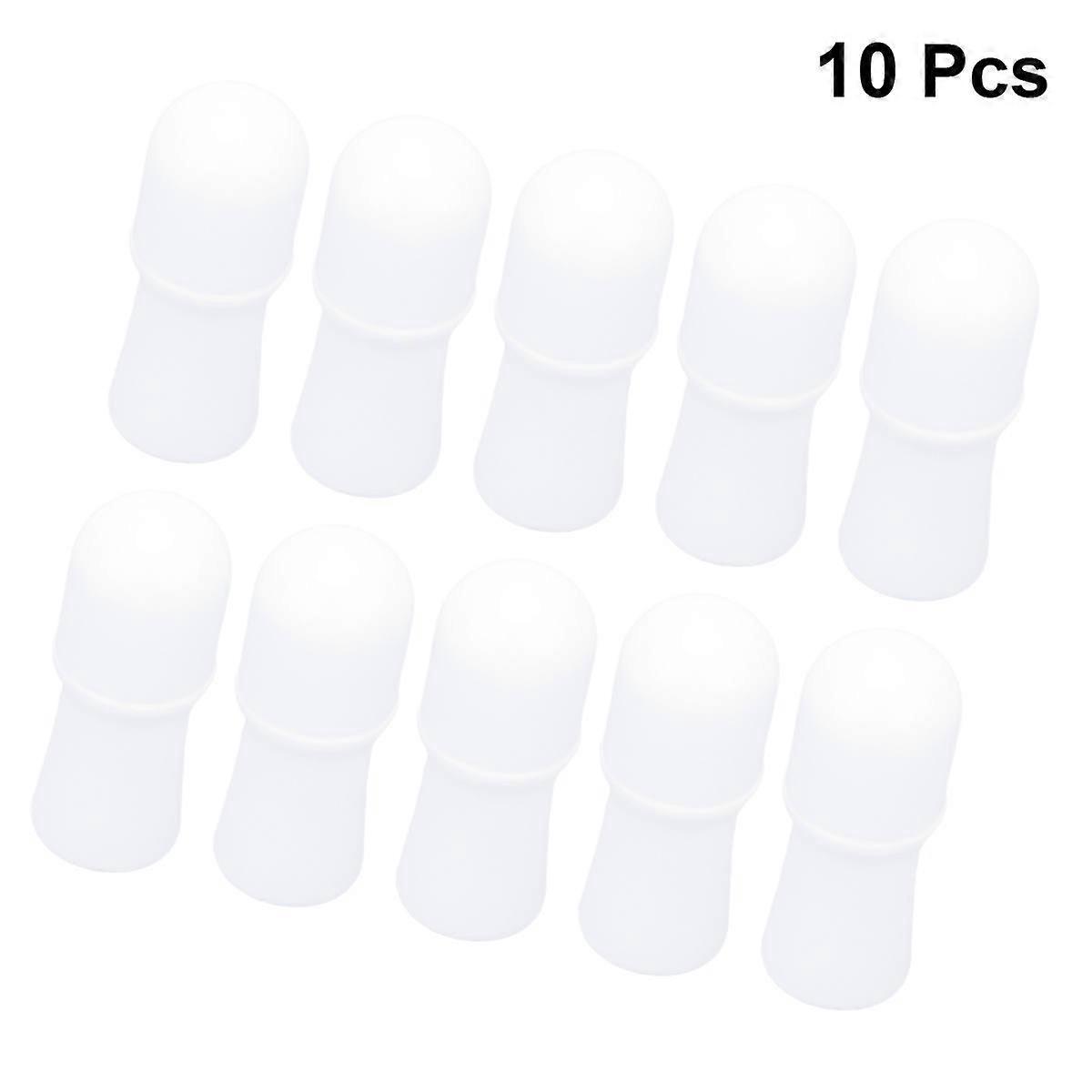 Rolling Balls Bottles White 10Pcs for Storage Essential Oil Bottles
