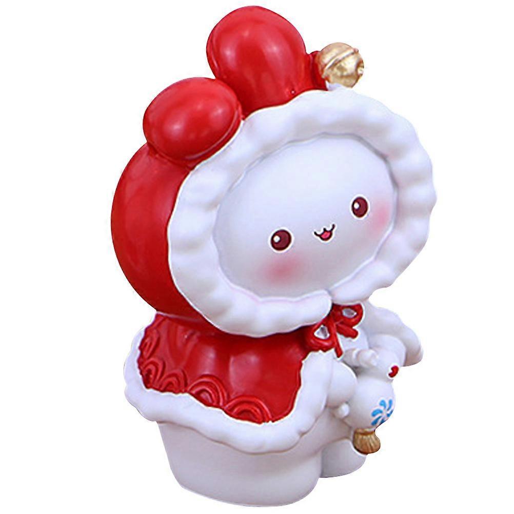 Desktop Rabbit Figurine Resin Bunny Ornament for Home 4Pcs