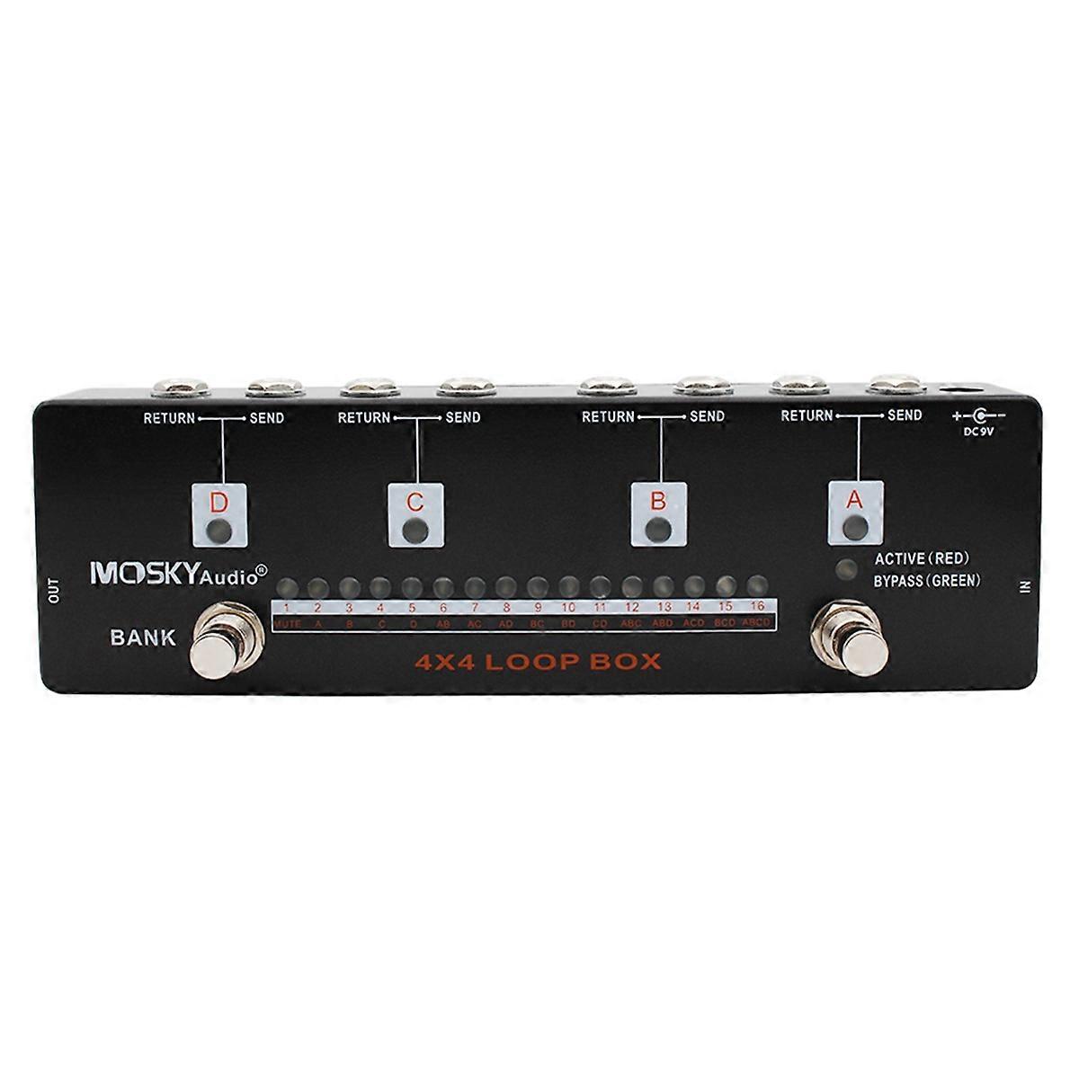 LOOP BOX Effect Controller with 16 Programming Options Guitar Effects Pedal for Electric Guitar