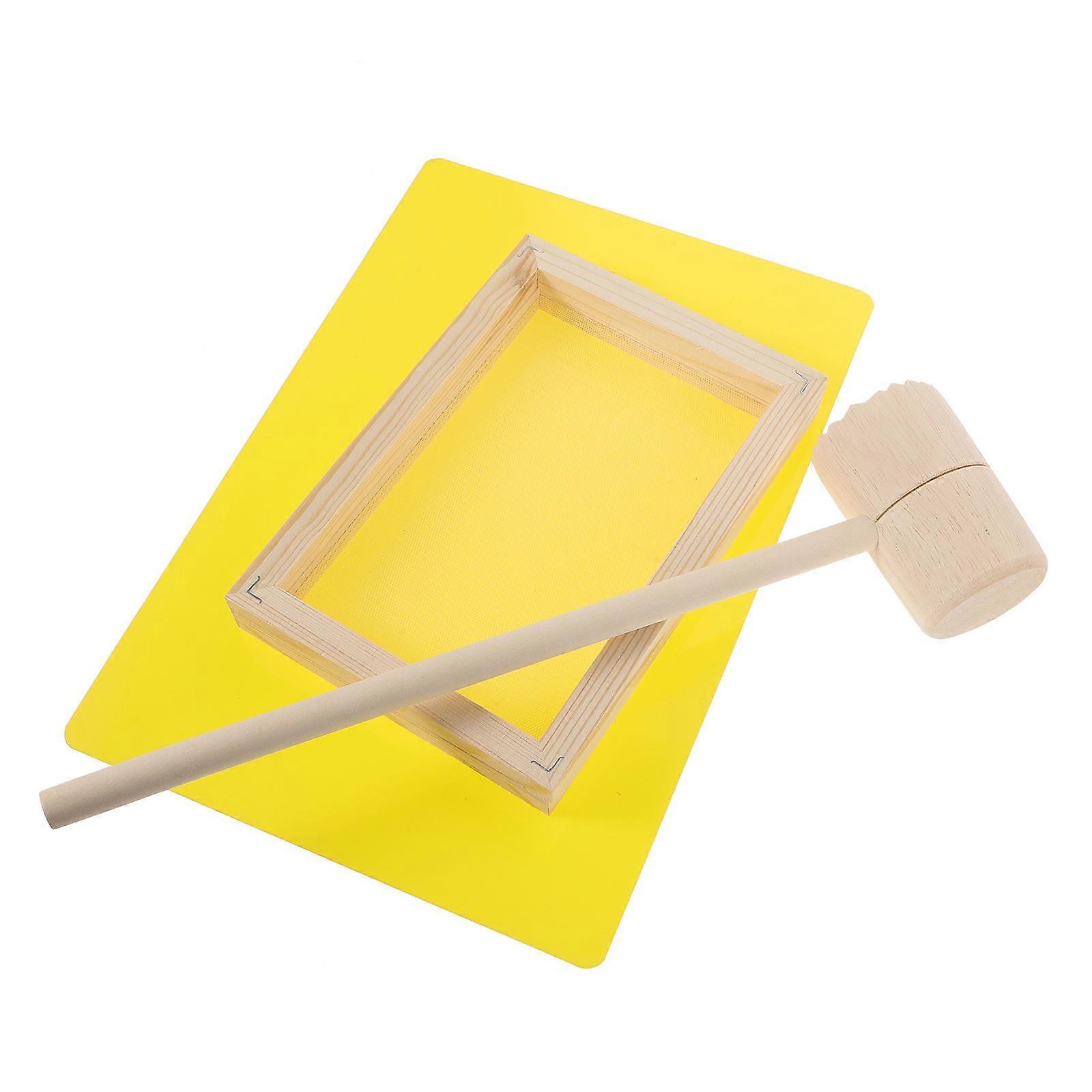DIY Paper Craft Frame 4 Set For Educational Tools Preschool Learning 18x12.5cm Ancient Paper Making Method