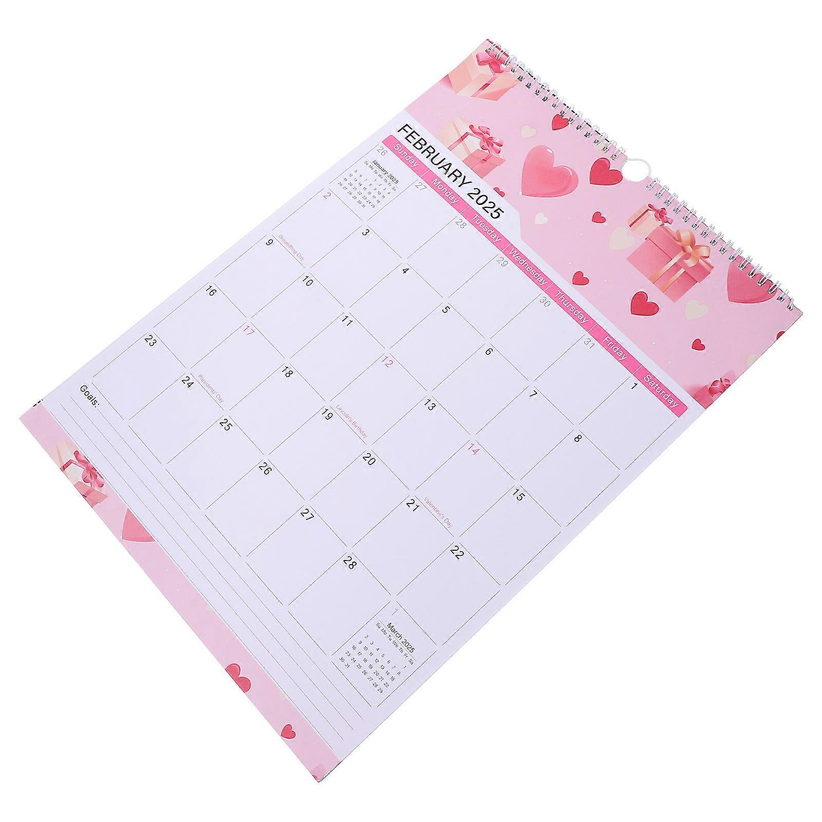 Hanging Wall Calendar Wall Calendar For Office Use Coordinated Color Matching 43.50X30.50X0.05CM Paper 1Pack