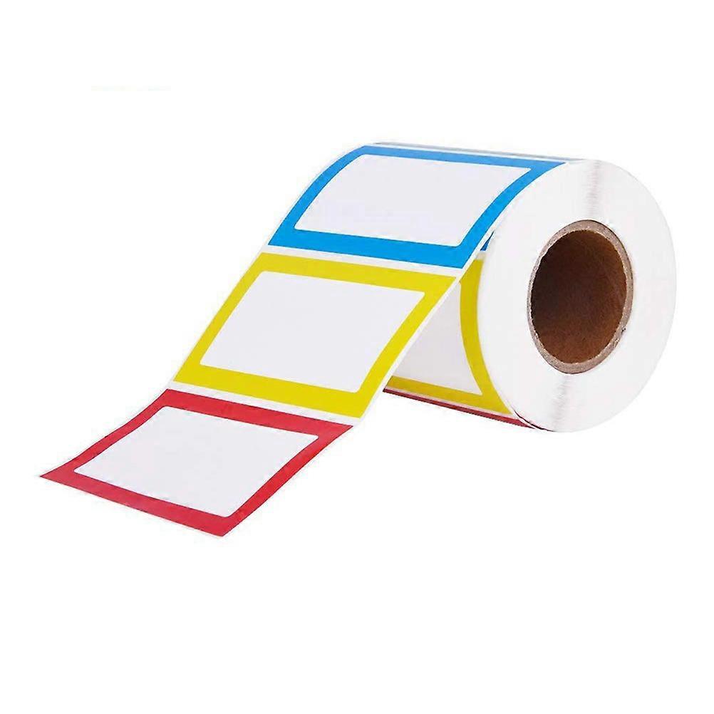 Colorful Stickers Name Label Sticker for Home Use 6 Rolls