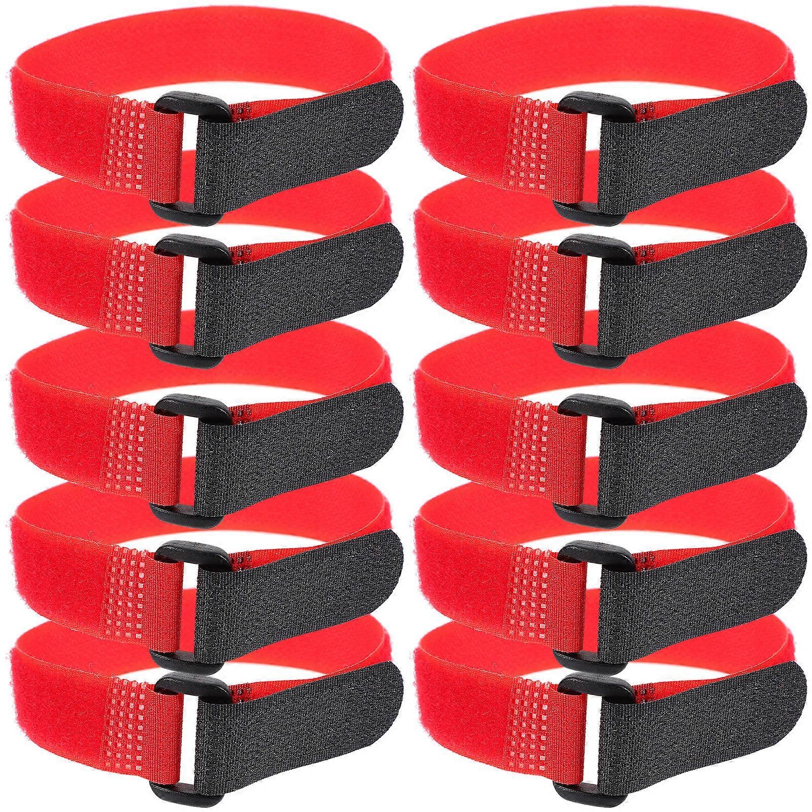 Reusable Yoga Straps 50 Pcs Multipurpose Strap For Travel Luggage Red Sturdy Design Adjustable Fastening