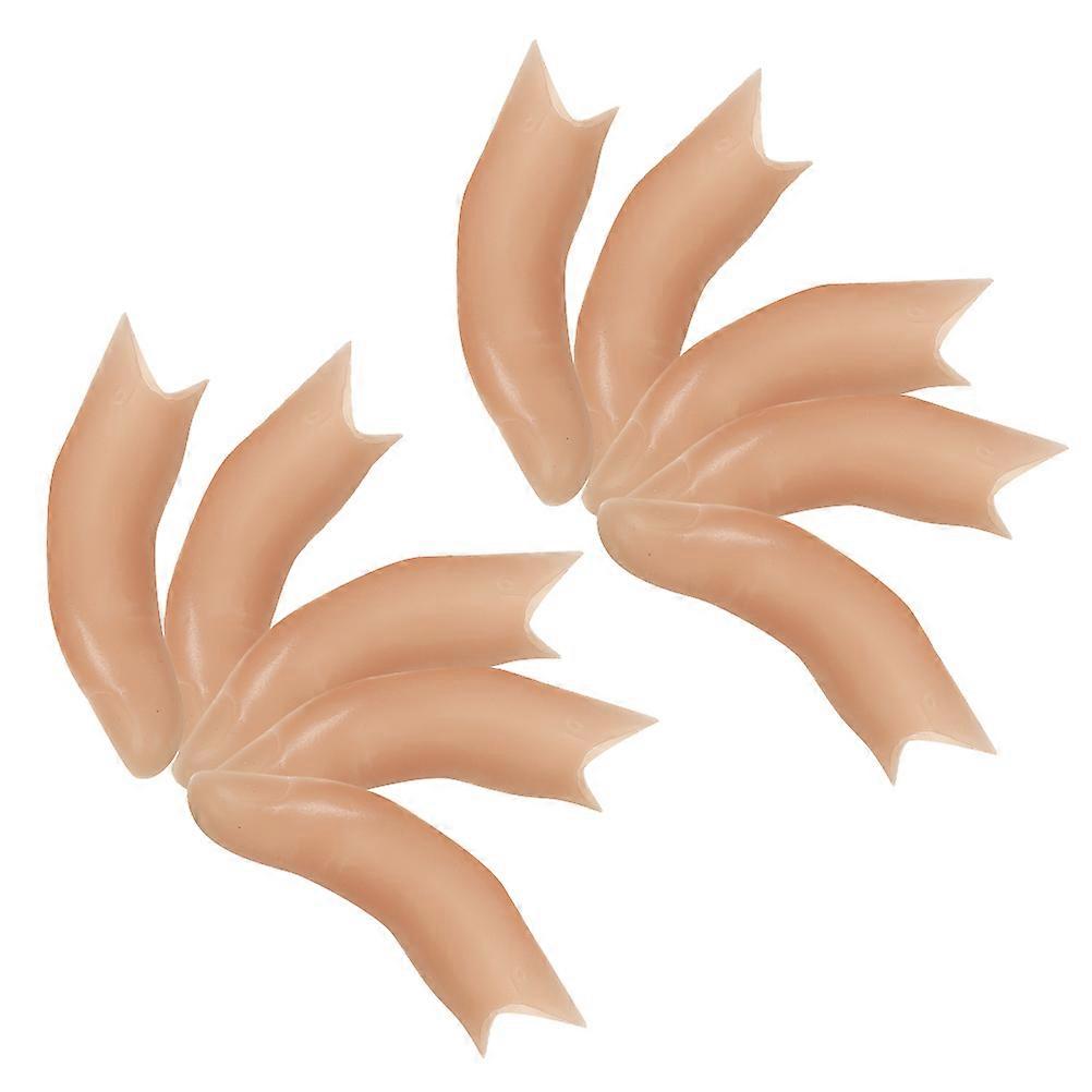 Realistic Fake Fingers Trick Prop for Halloween Use 50Pcs Beige Set