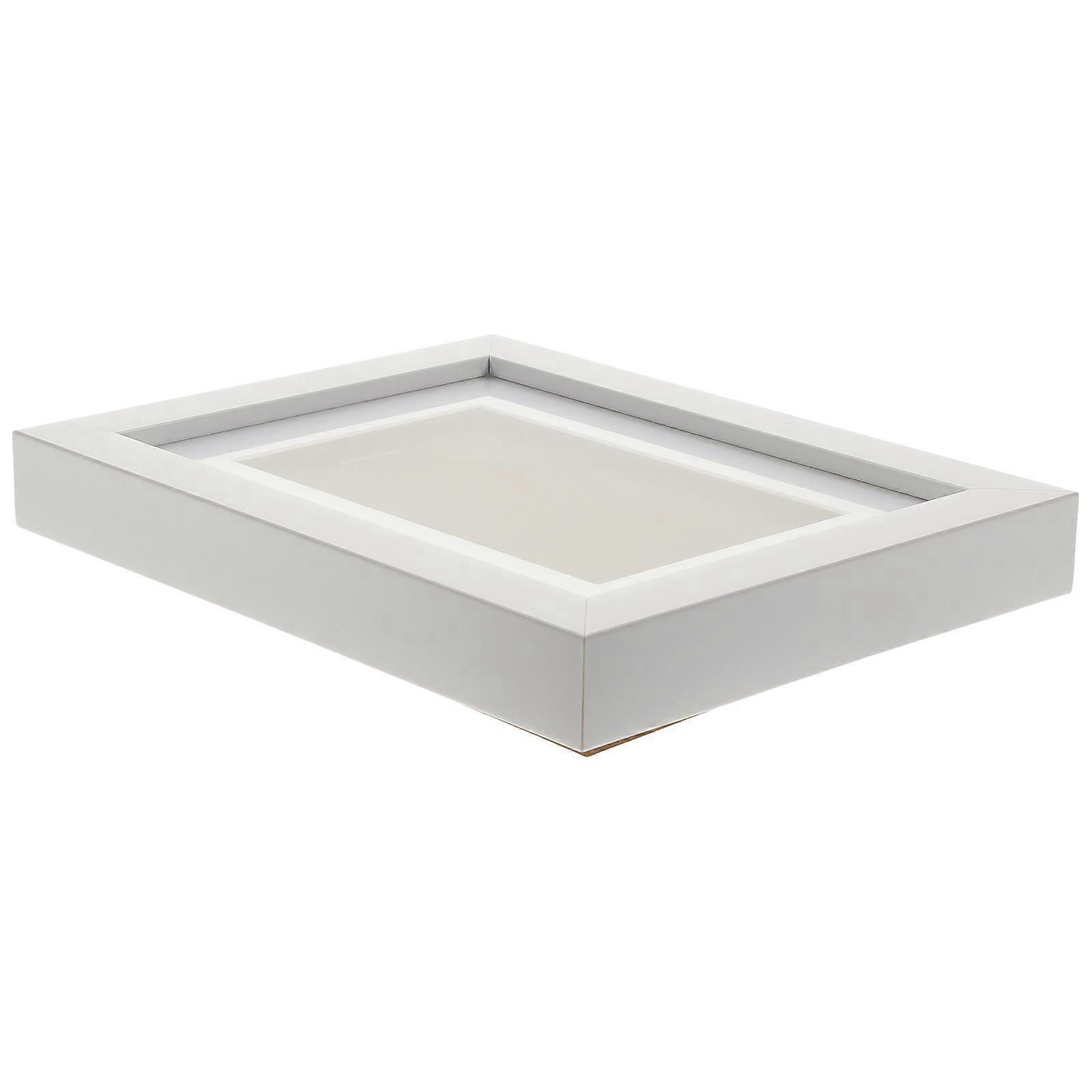Display Photo Frame Home Photo Holder for Storage 4Pcs White Set