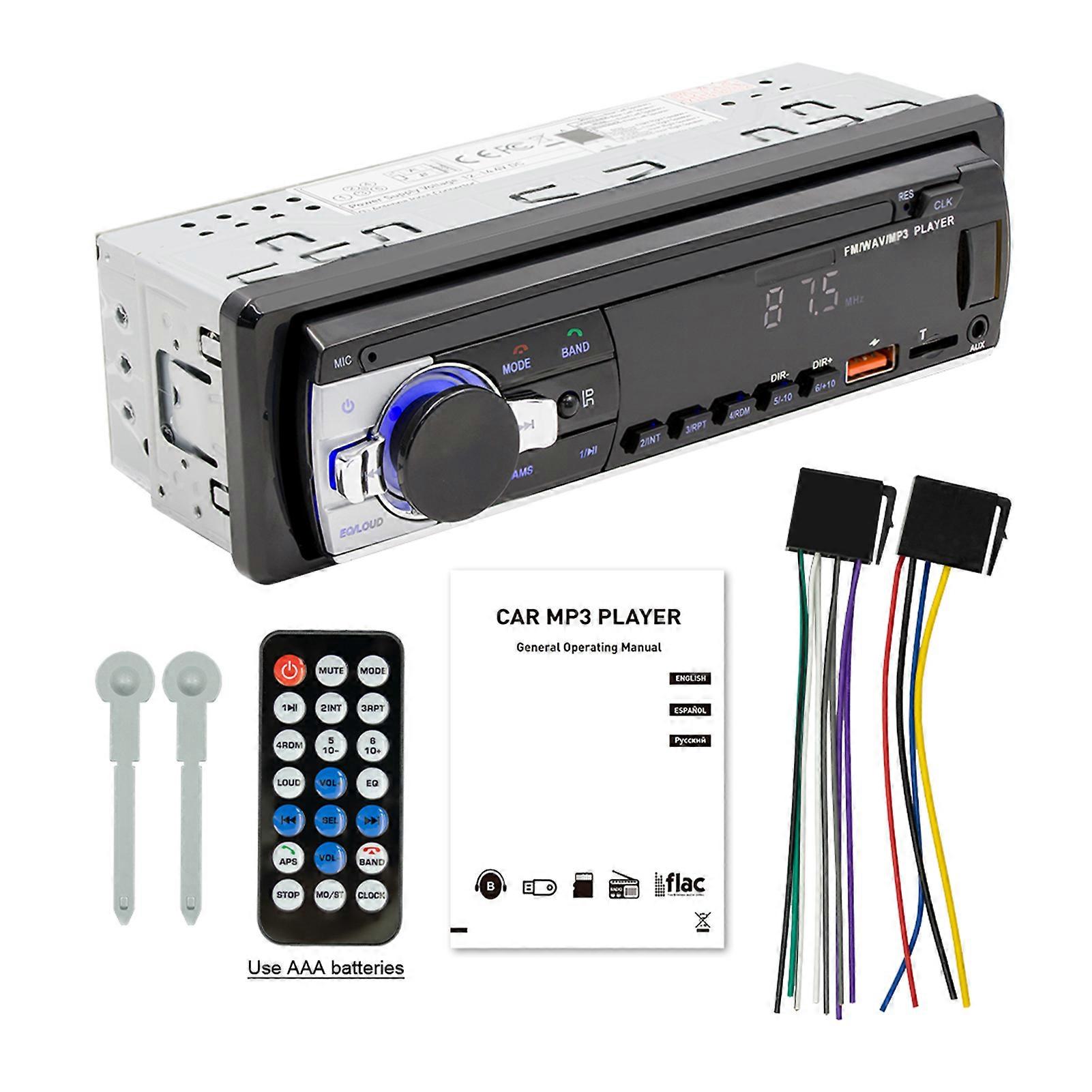 Car Radio Stereo Player Digital Bluetooth Connection Tooth Hands-free Communication Car MP3 Player