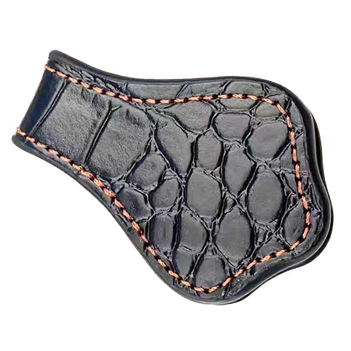 448C Convenient Chalk Holder for Billiard Chalk Billiard Game Leather Chalk Clip Billiard Pool Cue
