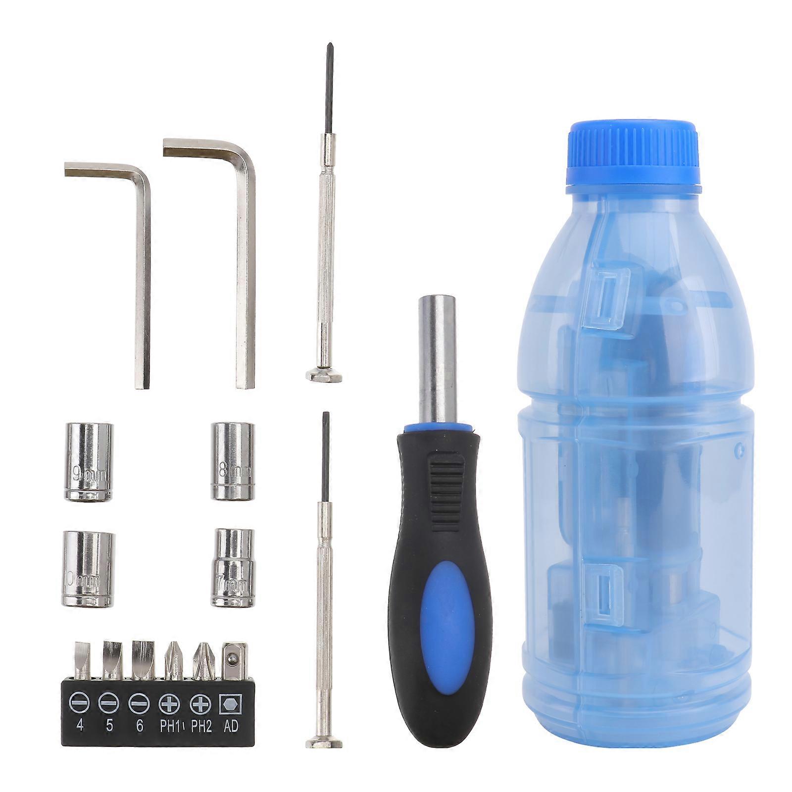 Household Screwdriver Tool Set with Bottle Design for Repair 1Set