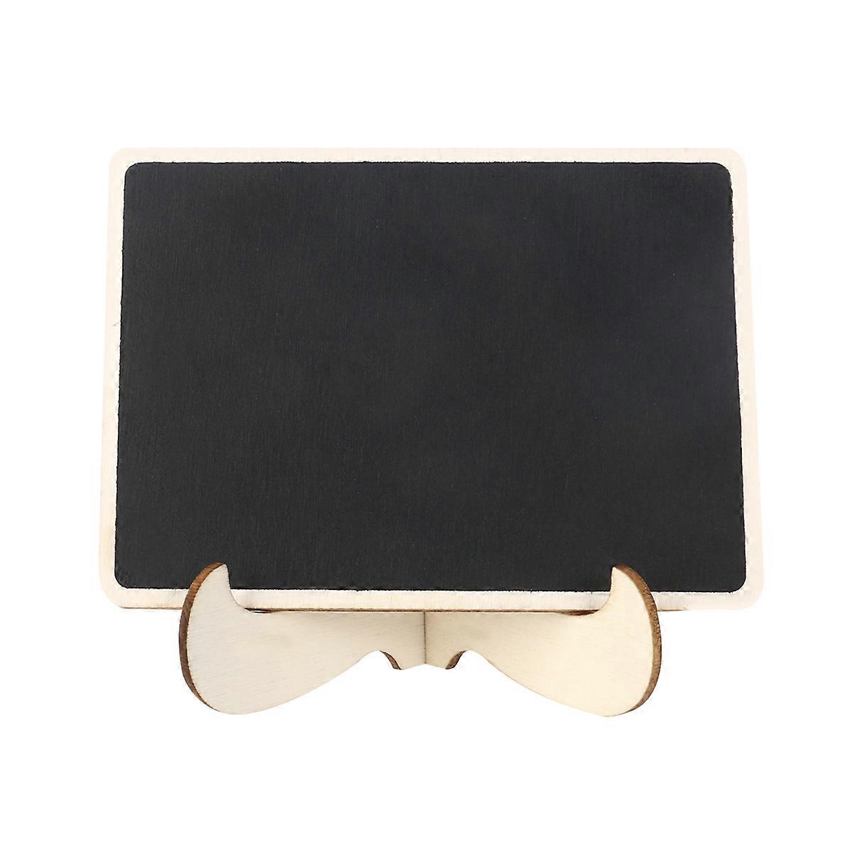 Mini Chalkboard Easel Wooden Sign for Place Cards with Support Stand