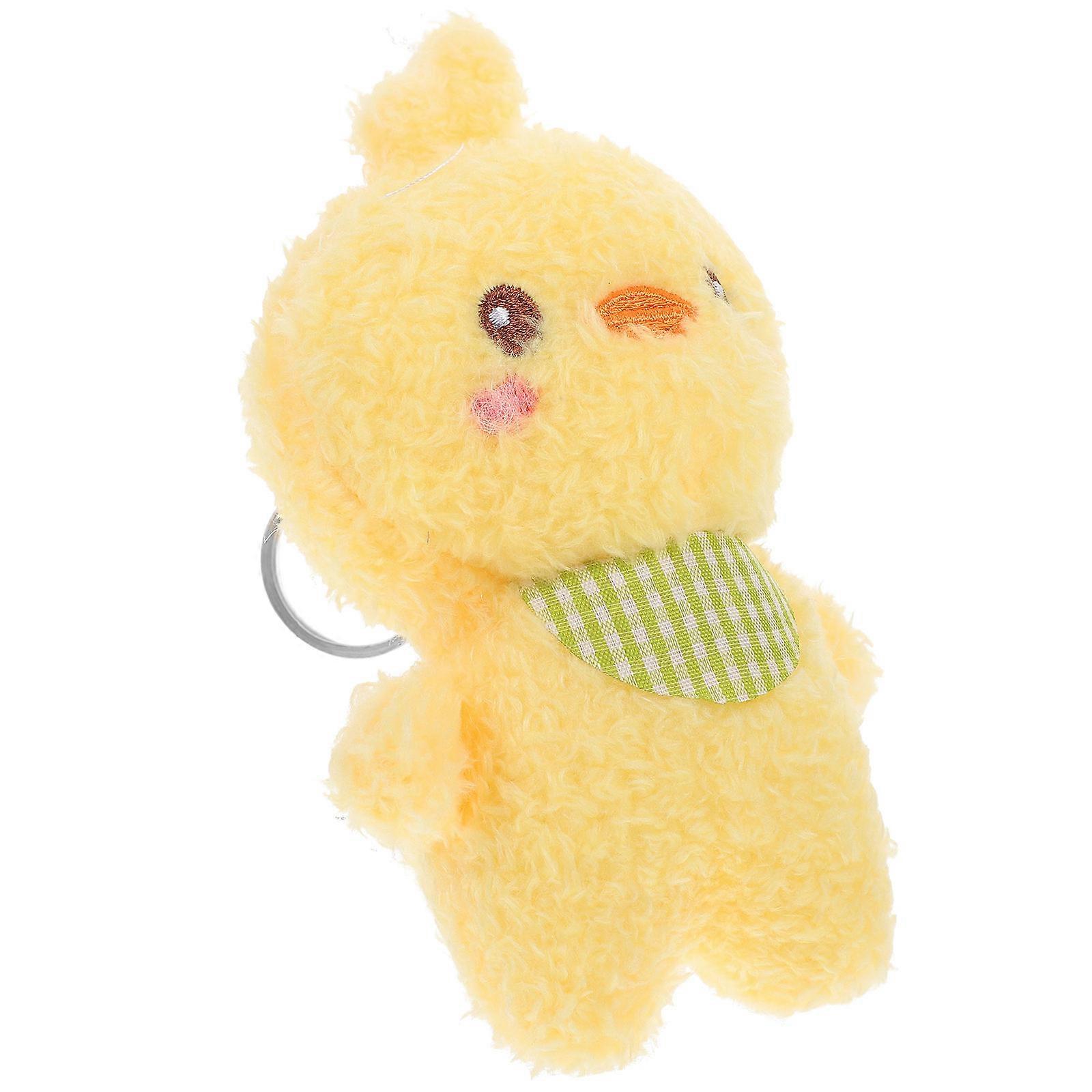 Animal Keychain Plush Bag Pendant Decoration 4Pcs In Cartoon Design For Daily Use Parties And Gatherings