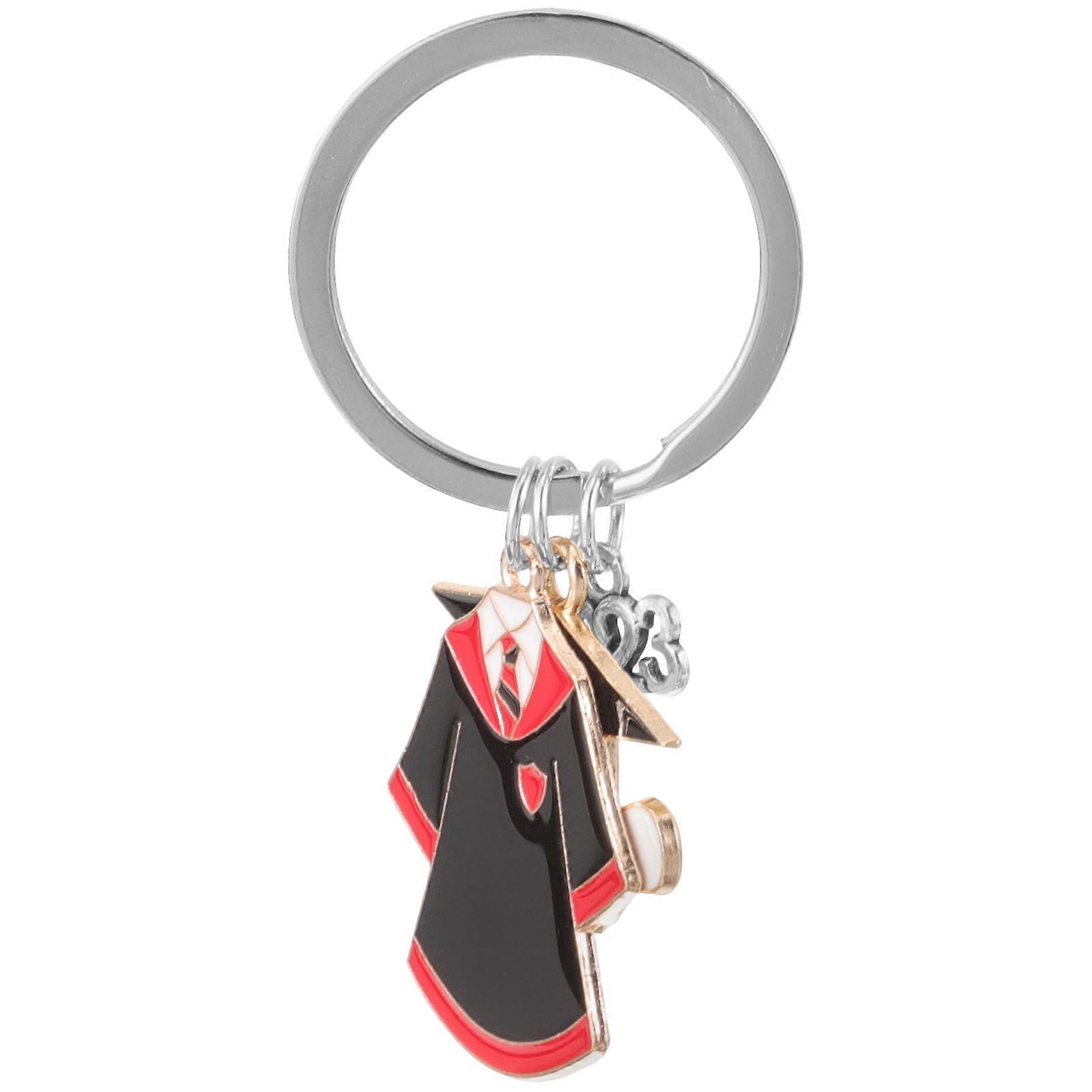 Fashionable Graduation Keychain 2Pcs For Classmates And Graduates In Multi Color Suitable For Bag Decoration And Memory Keepsake