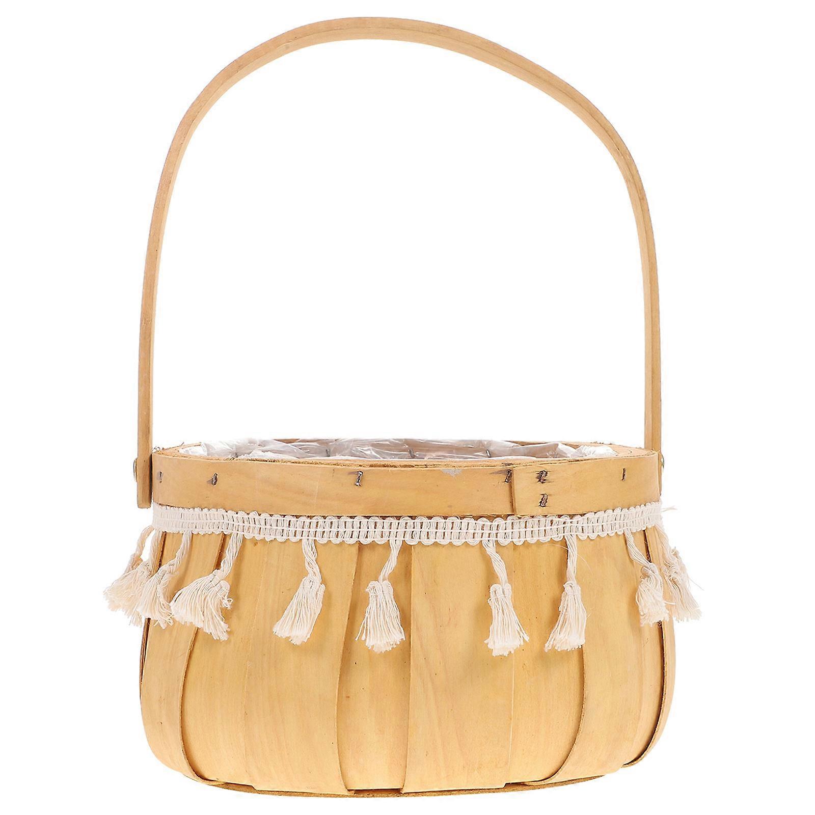 Portable Woven Basket For General Users Small Assorted Color Organizing 1Pcs