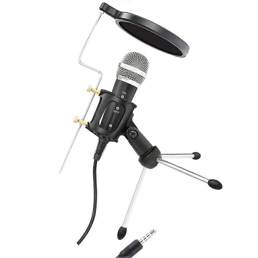 Selfie Light Microphone Stand Tripod and Phone Holder 3Pcs Set