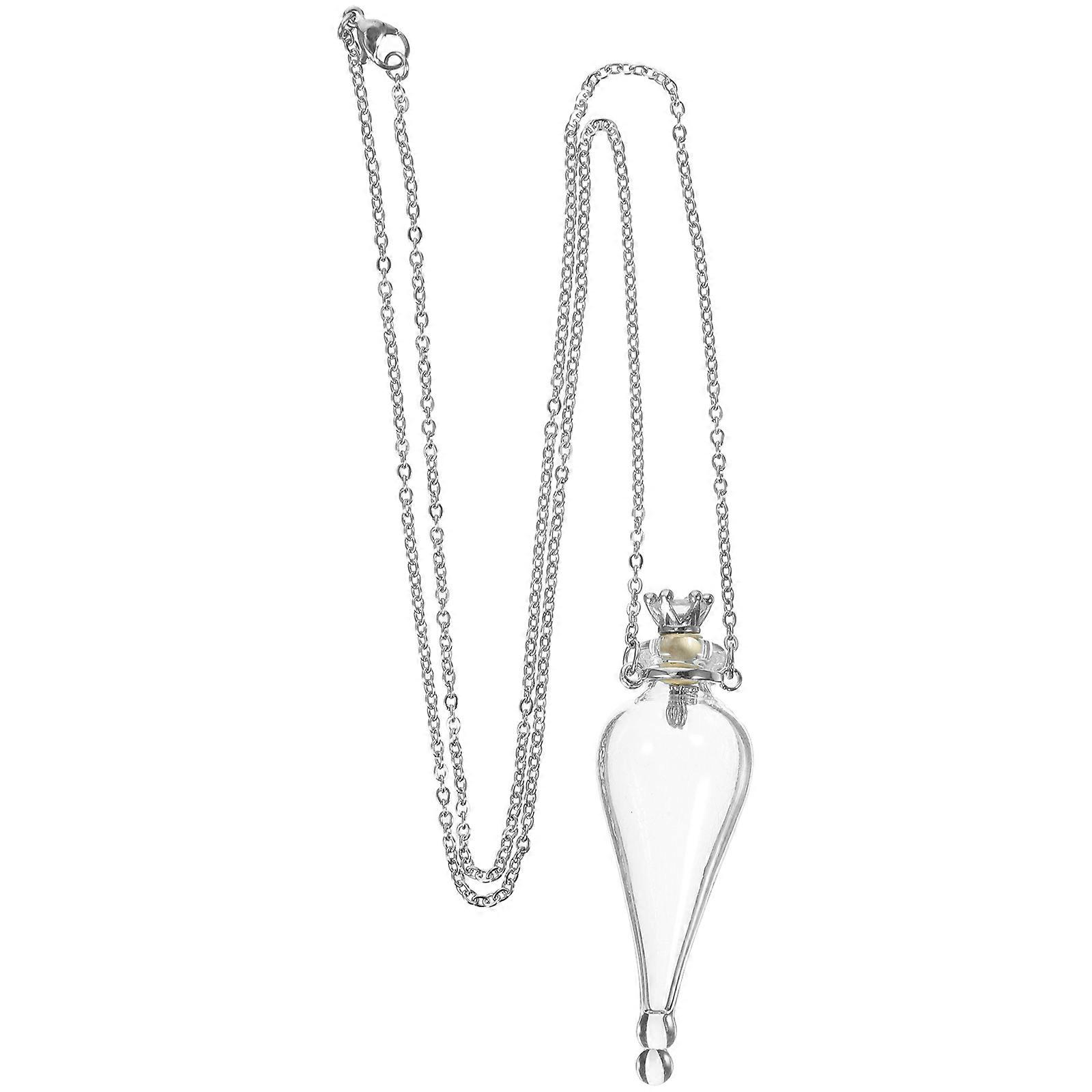 Hanging Glass Bottle Necklaces For Home Decoration And Souvenir Collection Featuring And Bottle Shape 2Pcs