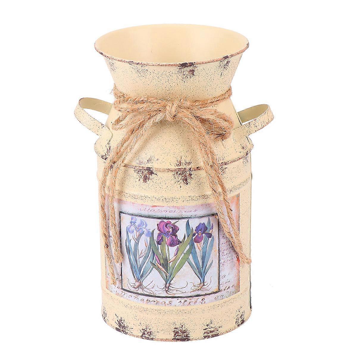 Iron Sheet Planter Flower Arrangement Kettle for Storage Use 3Pcs