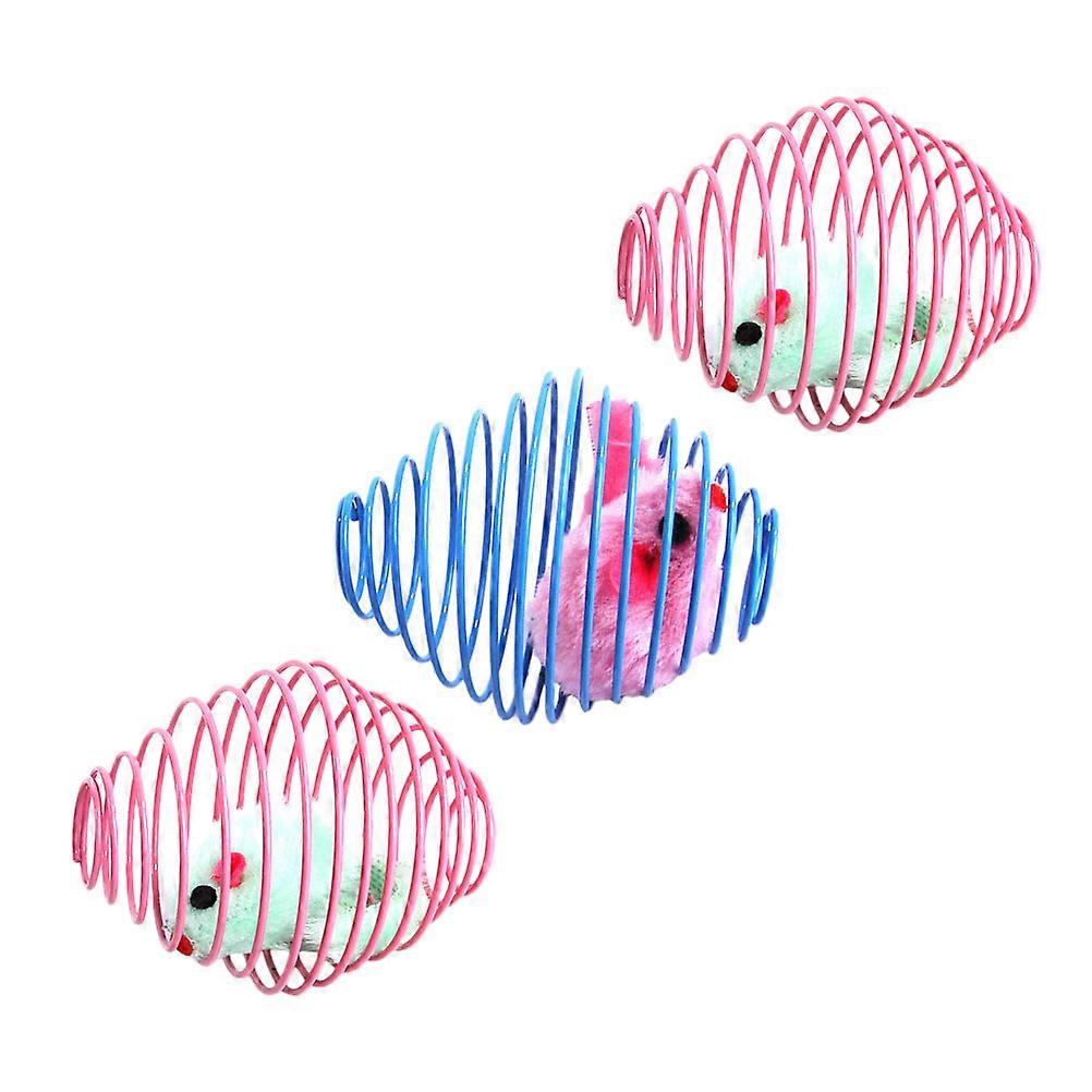 Cat Plaything Interactive Mouse Design Pet Molar Toys 6Pcs