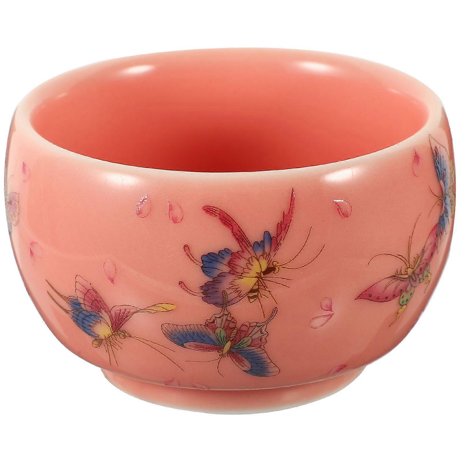 Small Tea Cup Tea Cup for Home Use 5Pcs Pink Set