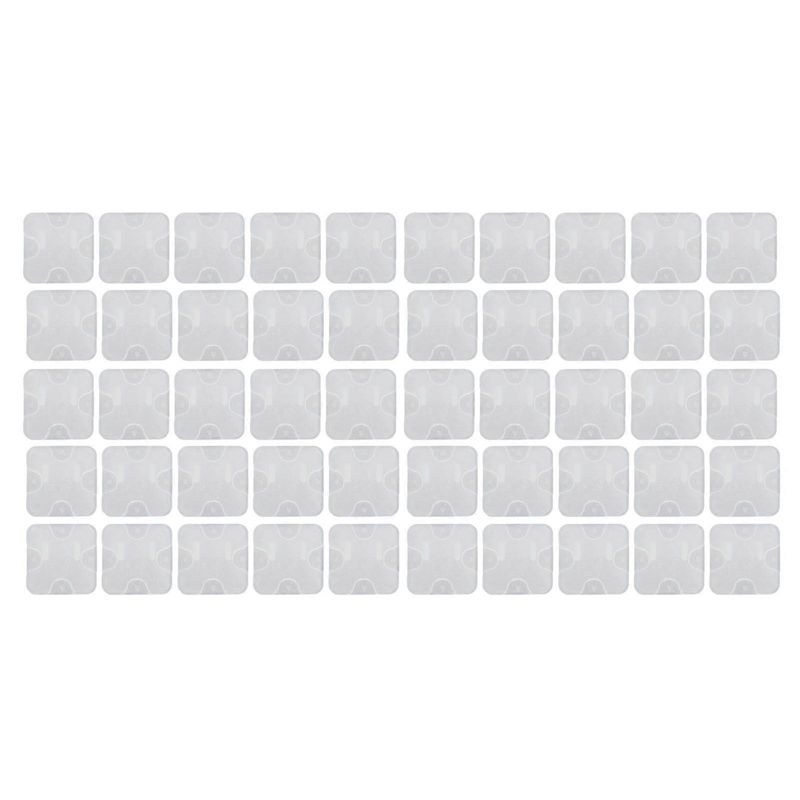 50pcs 2 Prong Child Safety Socket Cover  Security Electrical Protector Safety Cap Transparent