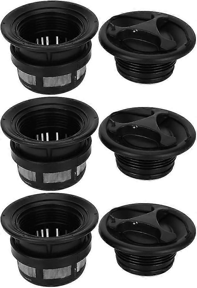 3pcs Safety Air Valve With Filter Mesh, Inflatable Tent Air Valve Durable Pvc Accessory For Inflatable Tents, Boats, And Kayaks