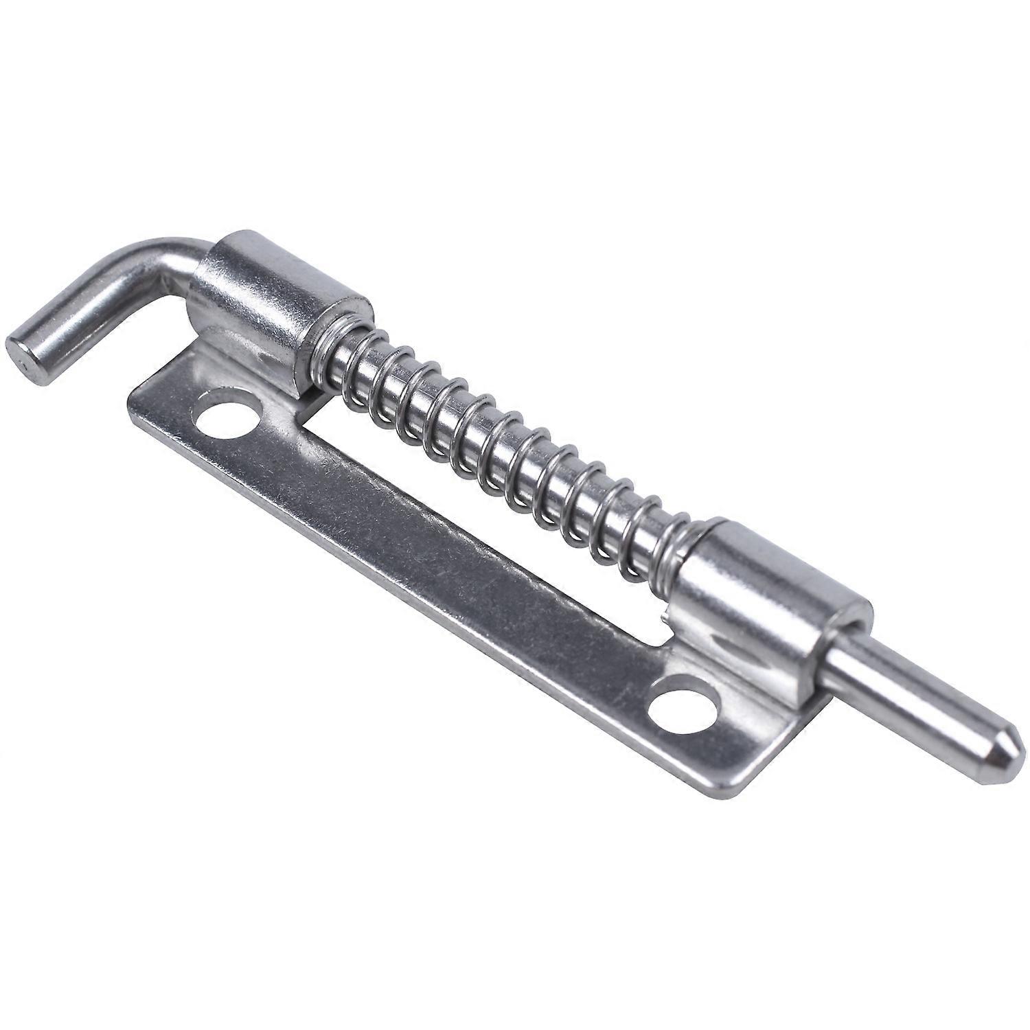 Hardware Spring Loaded Metal Security Barrel Bolt Latch 3.5" Silver