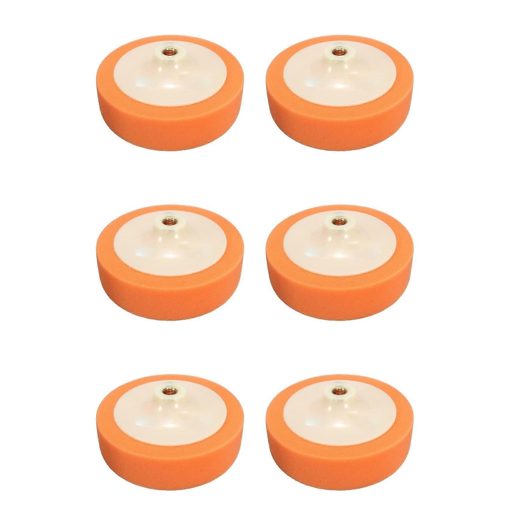 6pcs 150mm Car Polishing Head Buffing Mop Pad Sponge for M14 Thread