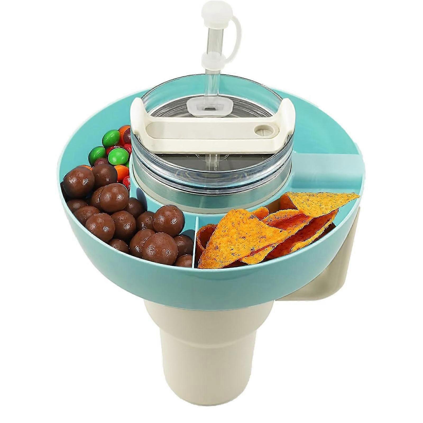 Silikonové občerstvení Bowl Příslušenství pro Stanley 40oz Tumbler s rukojetí, Snack Container Opakovaně použitelné talíře občerstvení pro Stanley Cup příslušenství