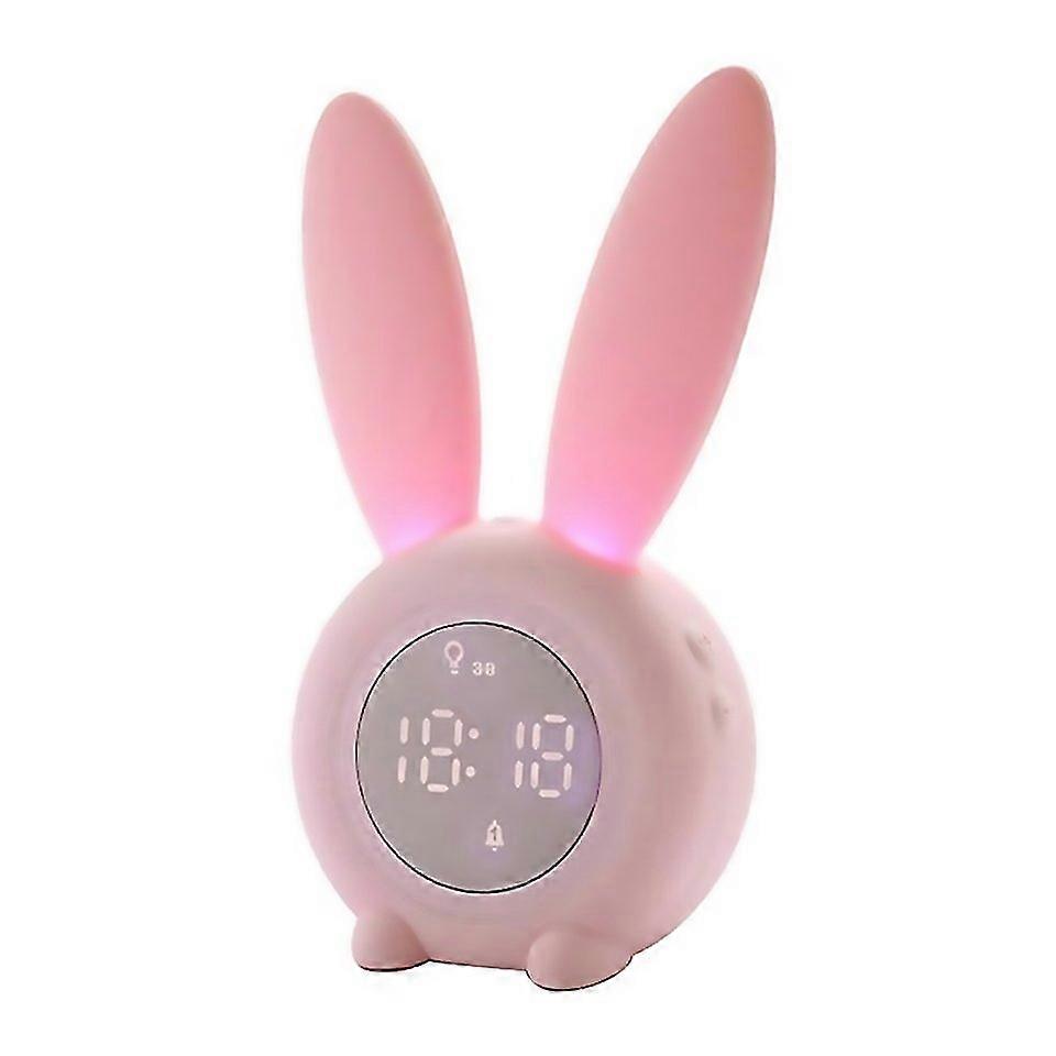 For Cute Rabbit Silicone Induction Small Alarm Clock