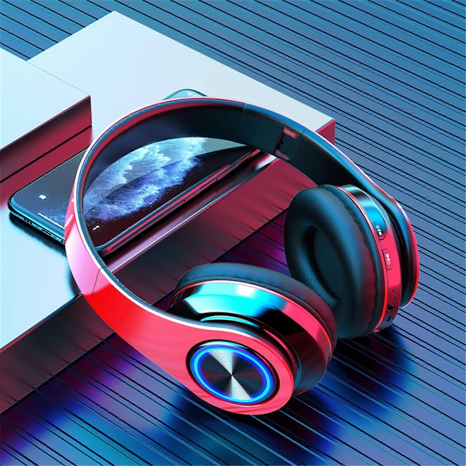 Jacenvly Headphones Noise Cancelling, High Craftsmanship Wireless Bluetooth 5.0 Headset with Subwoofer, Clear Call