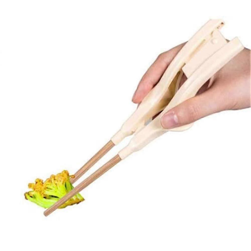 Elderly chopsticks auxiliary harness, assistive clamp helper for people with tremors and shaking hemiplegia, easy to use, safe and nontoxic.