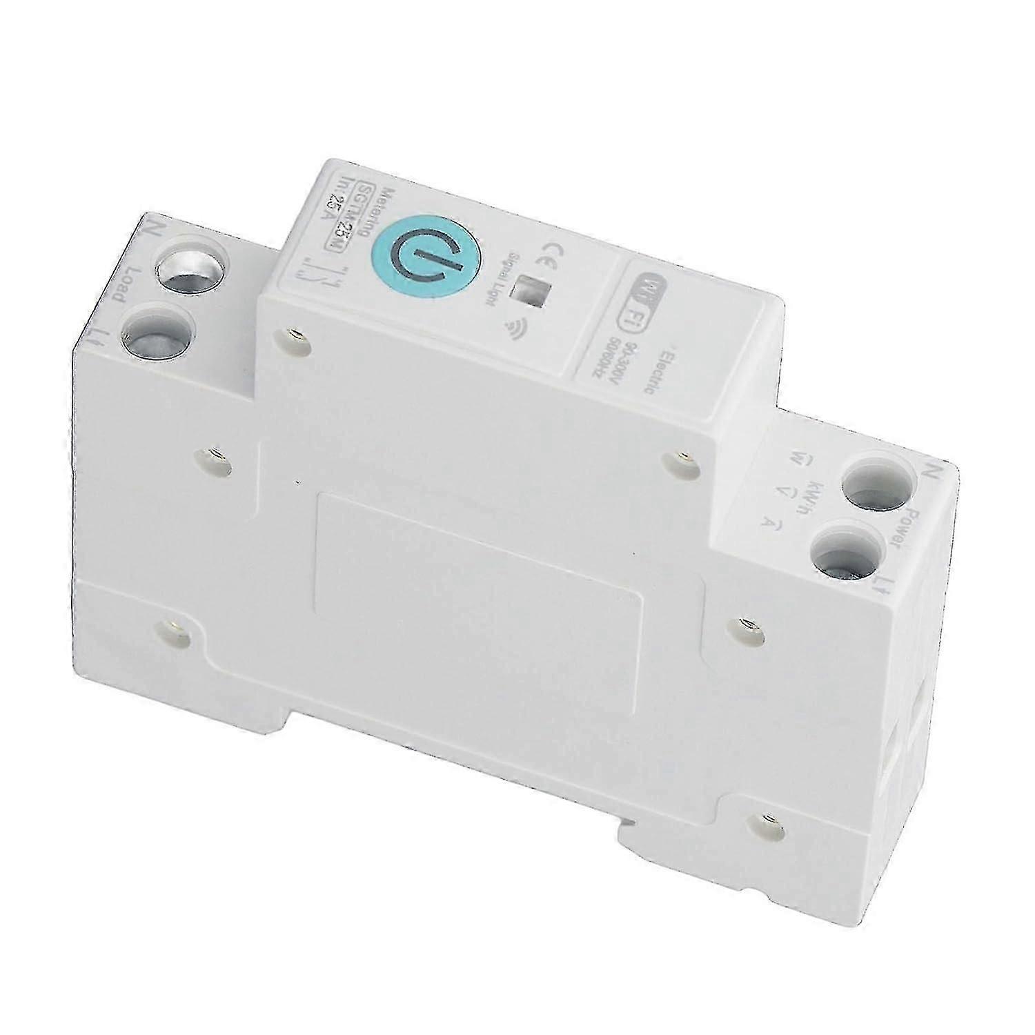 WiFi Smart Circuit Breaker with Metering Wireless Remote Control Switch Breaker for Home Use DIN Rai