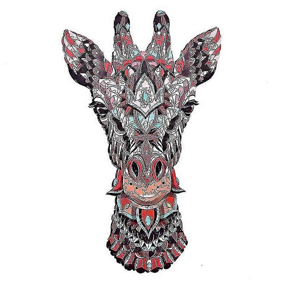 For Giraffe Wooden Puzzle Intelligence 3d Irregular Jigsaw