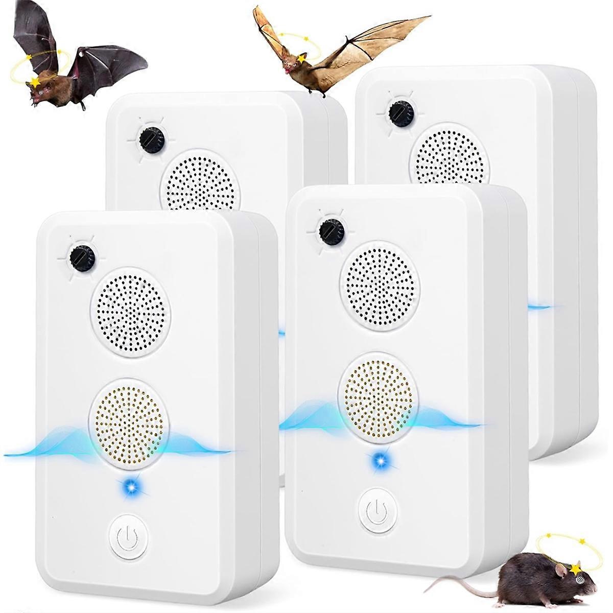 4 Pack Ultrasonic Bat Repellent for Attic Porch