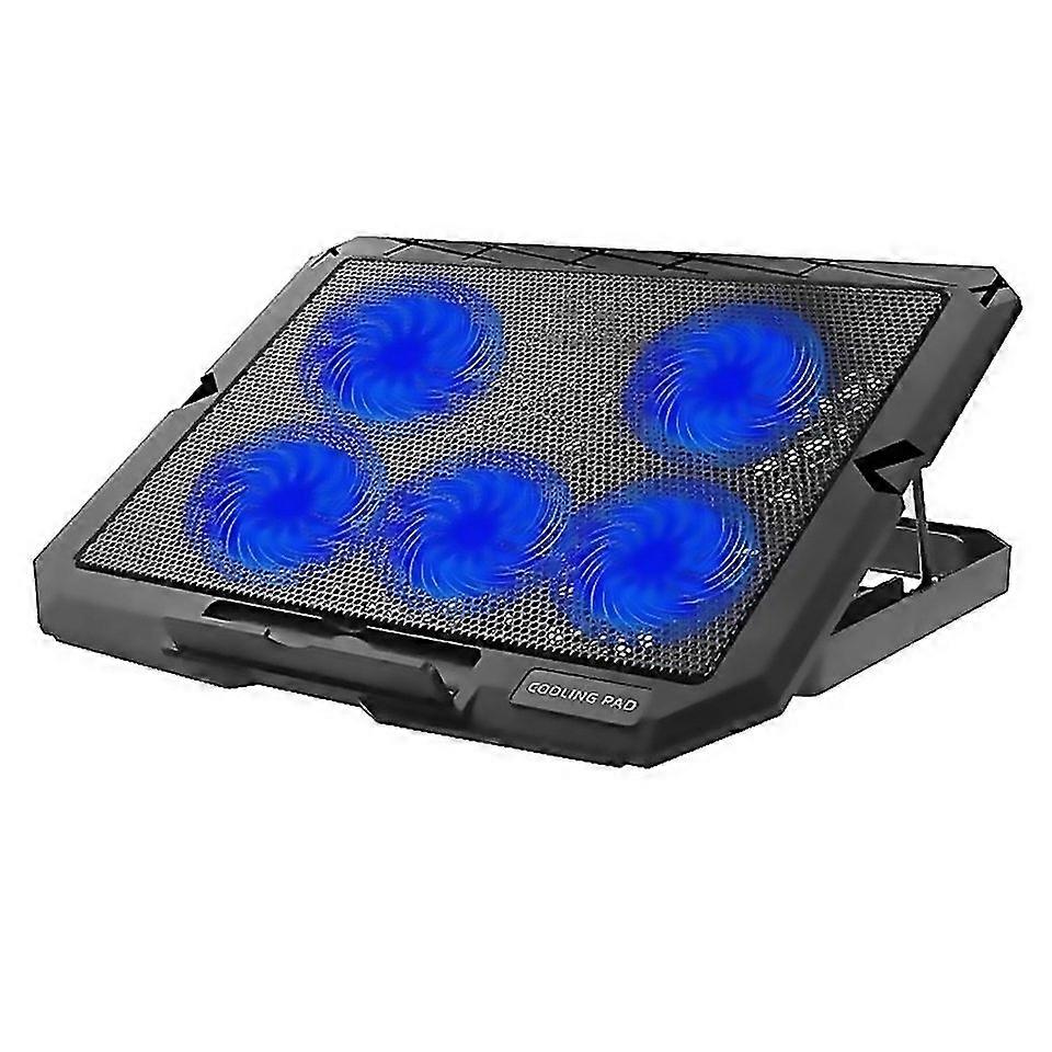 For X5 Game Work Mute 5fan 7gear Adjustable Height Laptop Cooling Stand