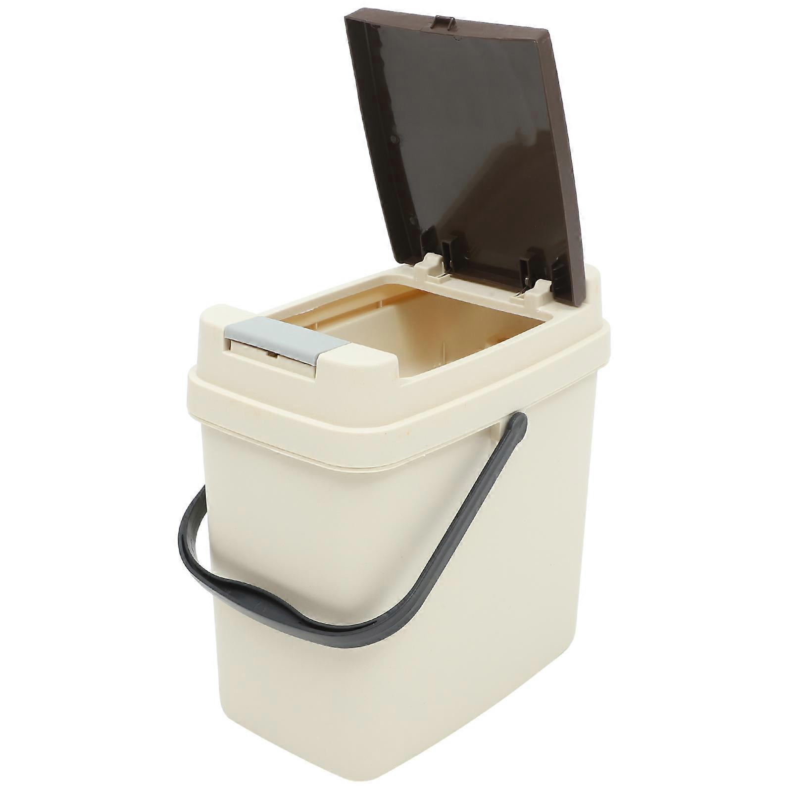 Trash Can Wastebasket with One Button Open 2Pcs for Home Kitchen Use