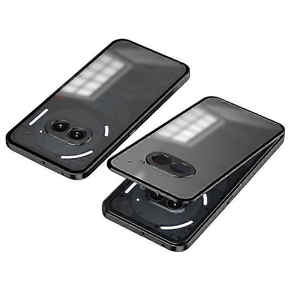 For Snap Buckle Metal Frame Frosted Phone