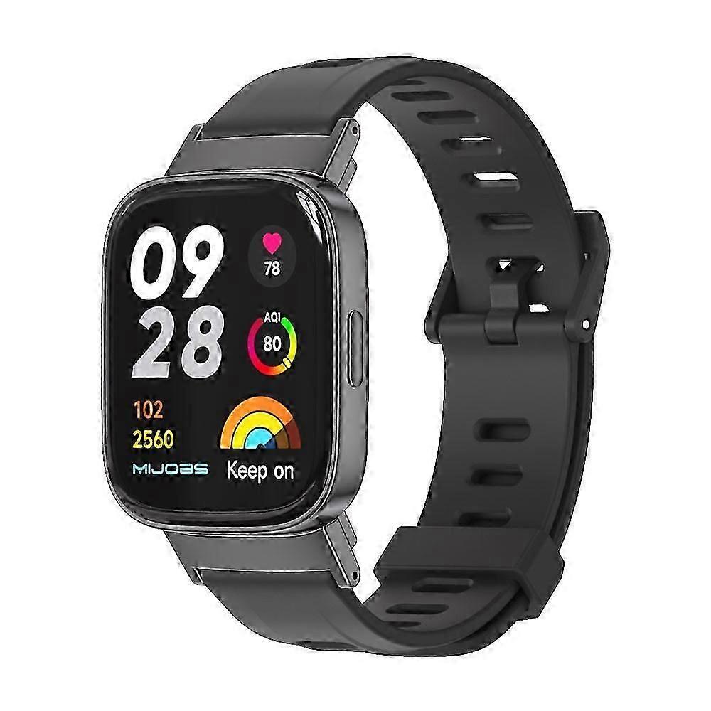 Mijobs Flat Hole Breathable TPU Watch Band For Redmi Watch 3
