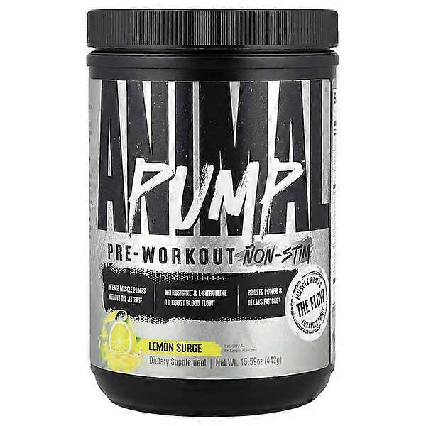Animal, PumpÃÂÃÂÃÂÃÂ¢ÃÂÃÂÃÂÃÂÃÂÃÂÃÂÃÂ¢ Pre-Workout, Non-Stim, Lemon Surge, 15.59 oz (442 g)