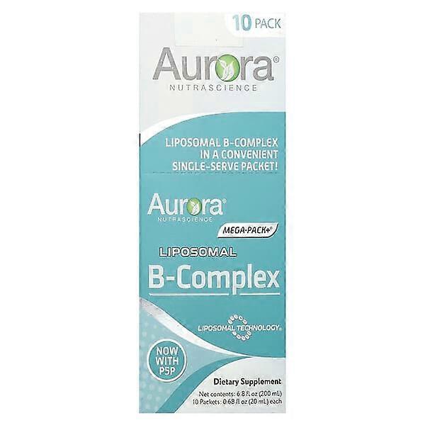 Aurora Nutrascience, Liposomal B-Complex, 10 Packets, 0.68 fl oz (20 ml) Each